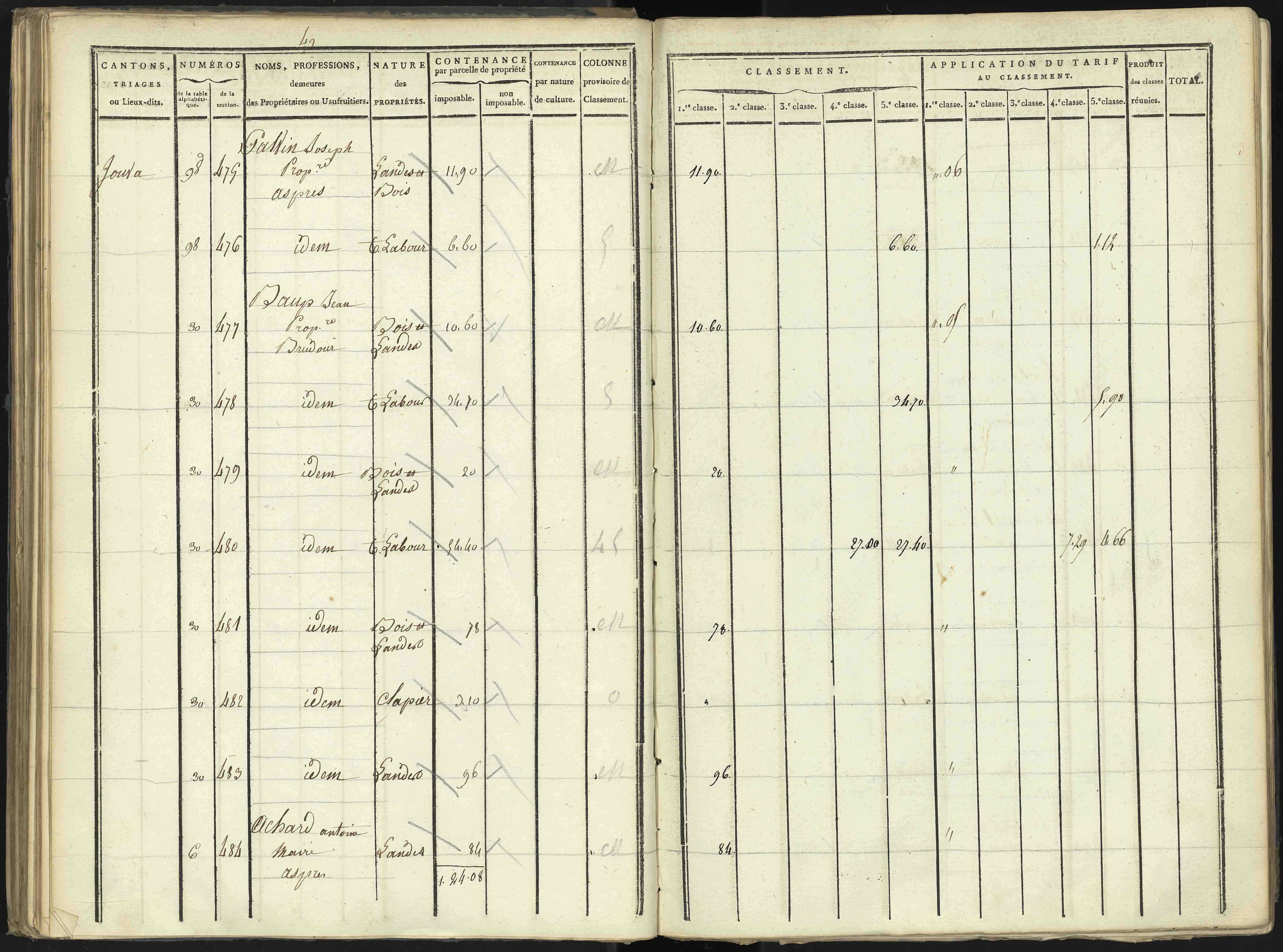 Aspres-lès-Corps - 3 P 176/2 - 3 P 176/2 - Section B
