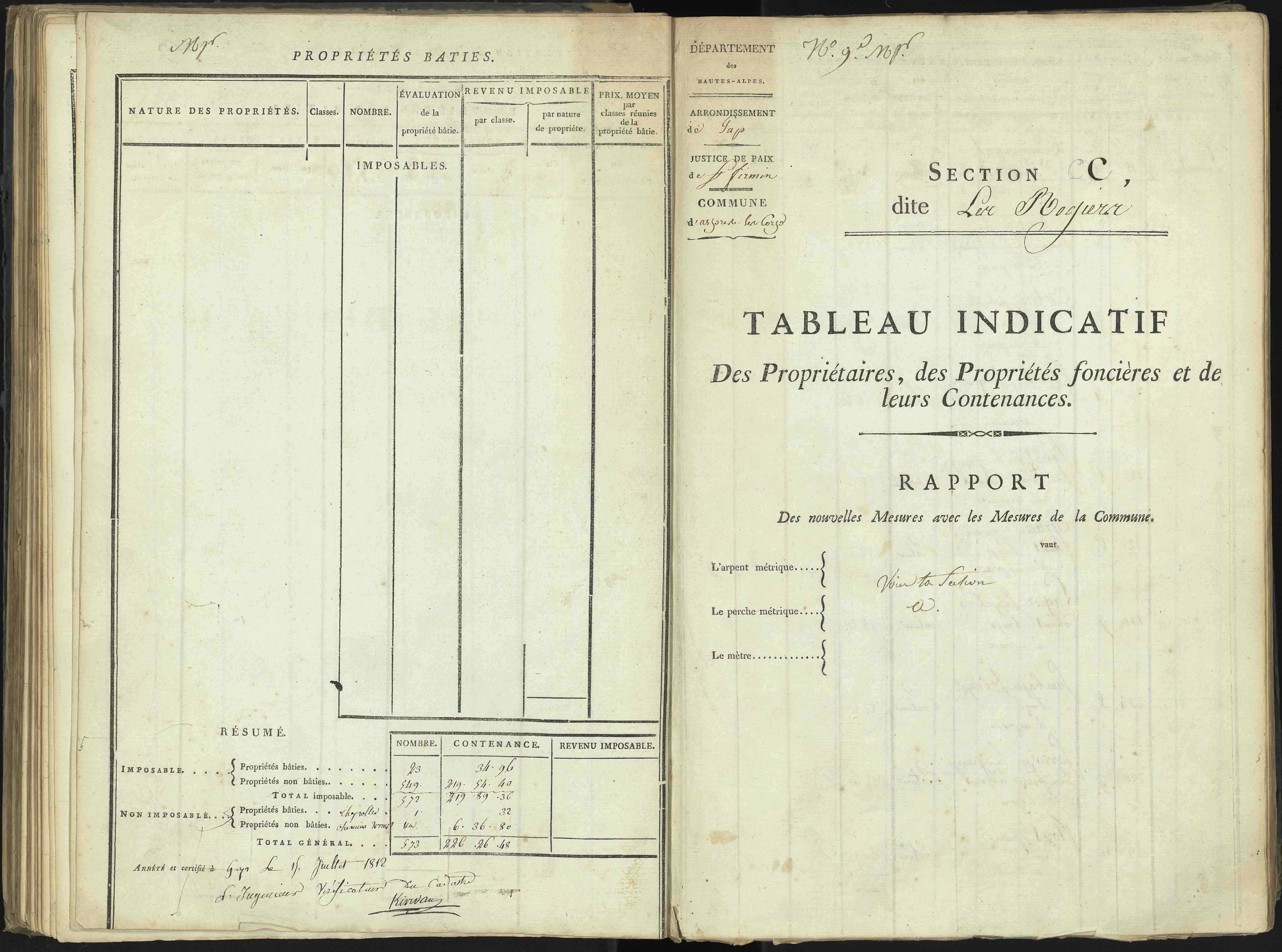 Aspres-lès-Corps - 3 P 176/3 - 3 P 176/3 - Section C