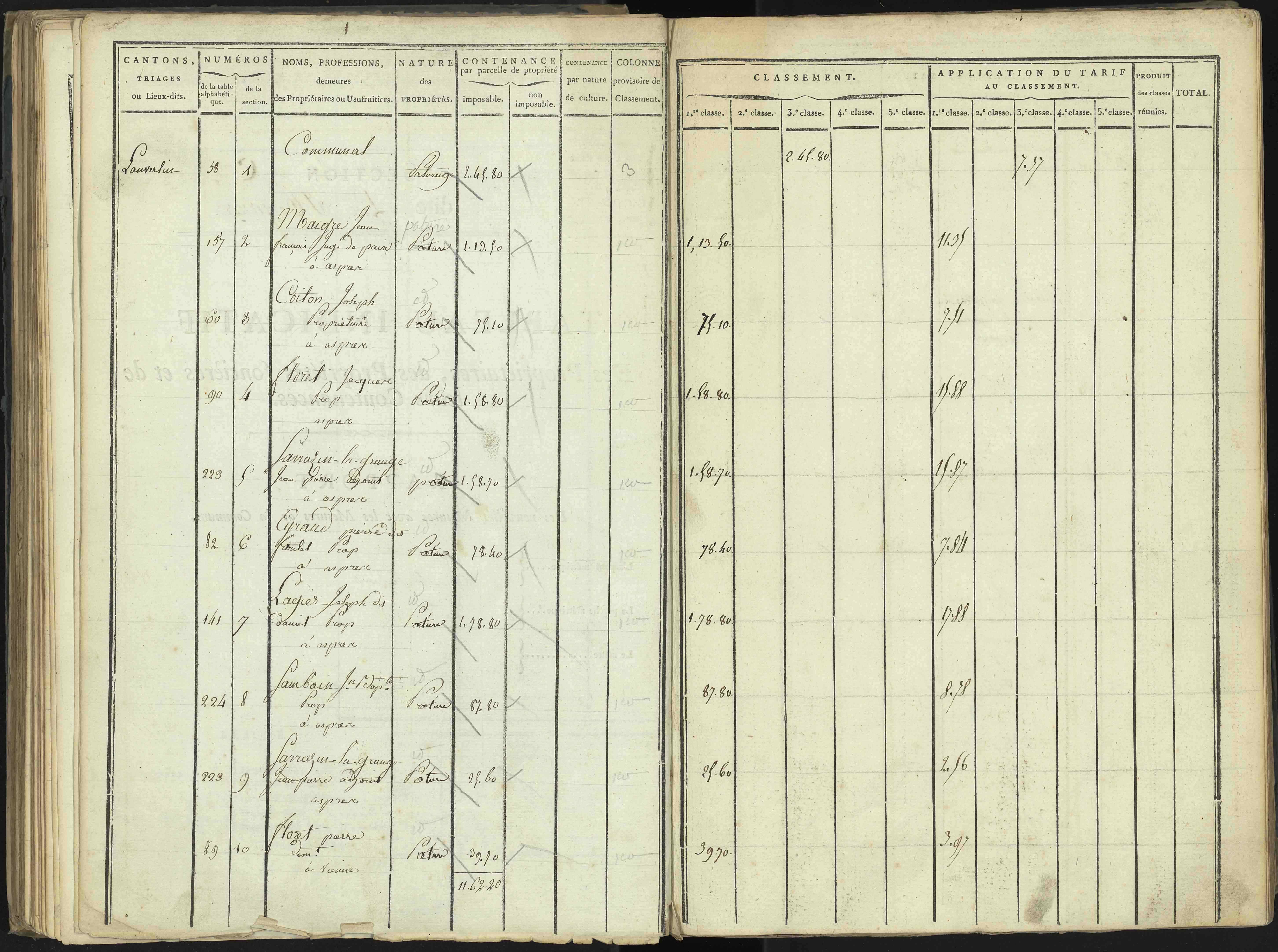 Aspres-lès-Corps - 3 P 176/3 - 3 P 176/3 - Section C