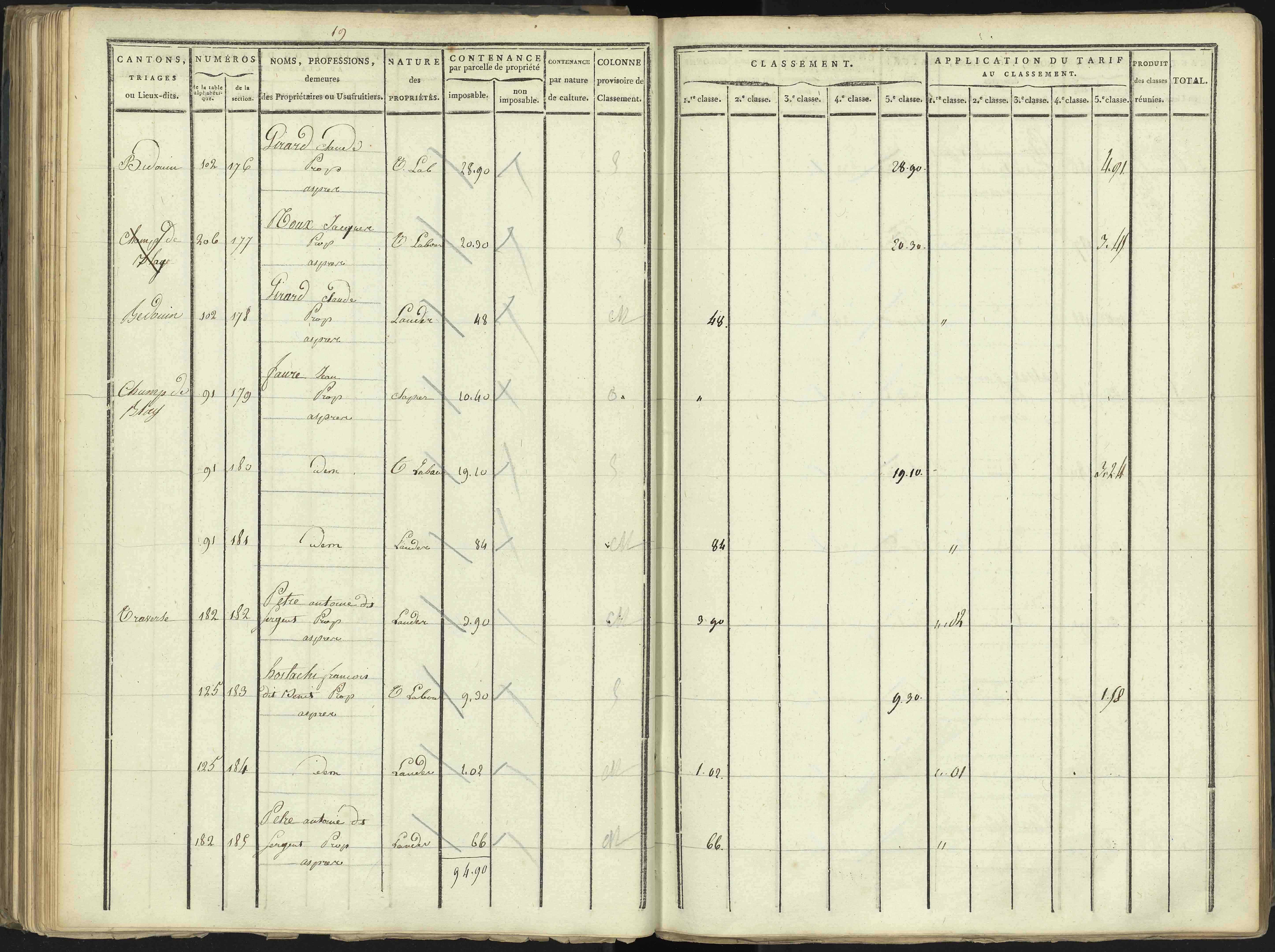 Aspres-lès-Corps - 3 P 176/3 - 3 P 176/3 - Section C