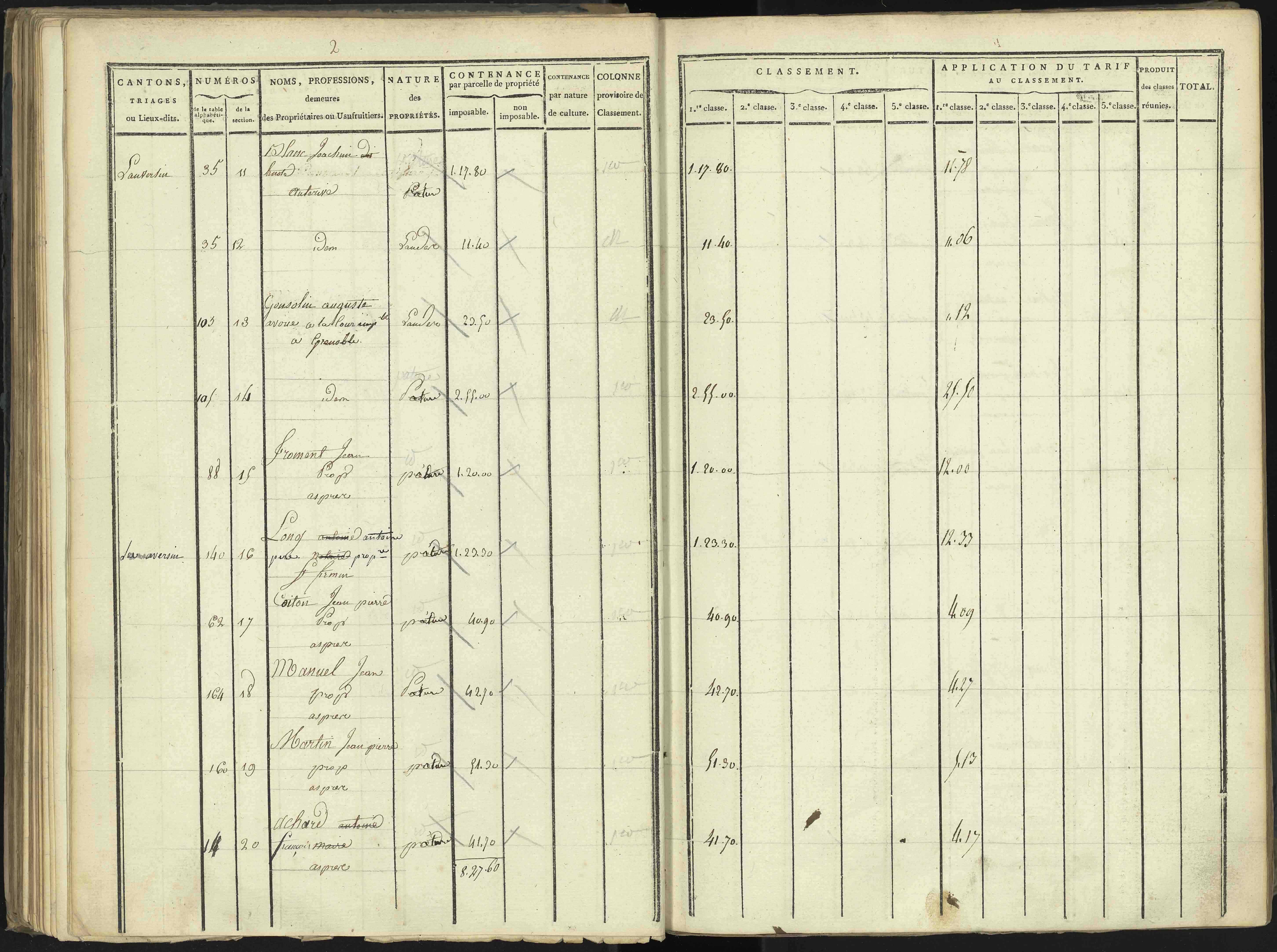 Aspres-lès-Corps - 3 P 176/3 - 3 P 176/3 - Section C