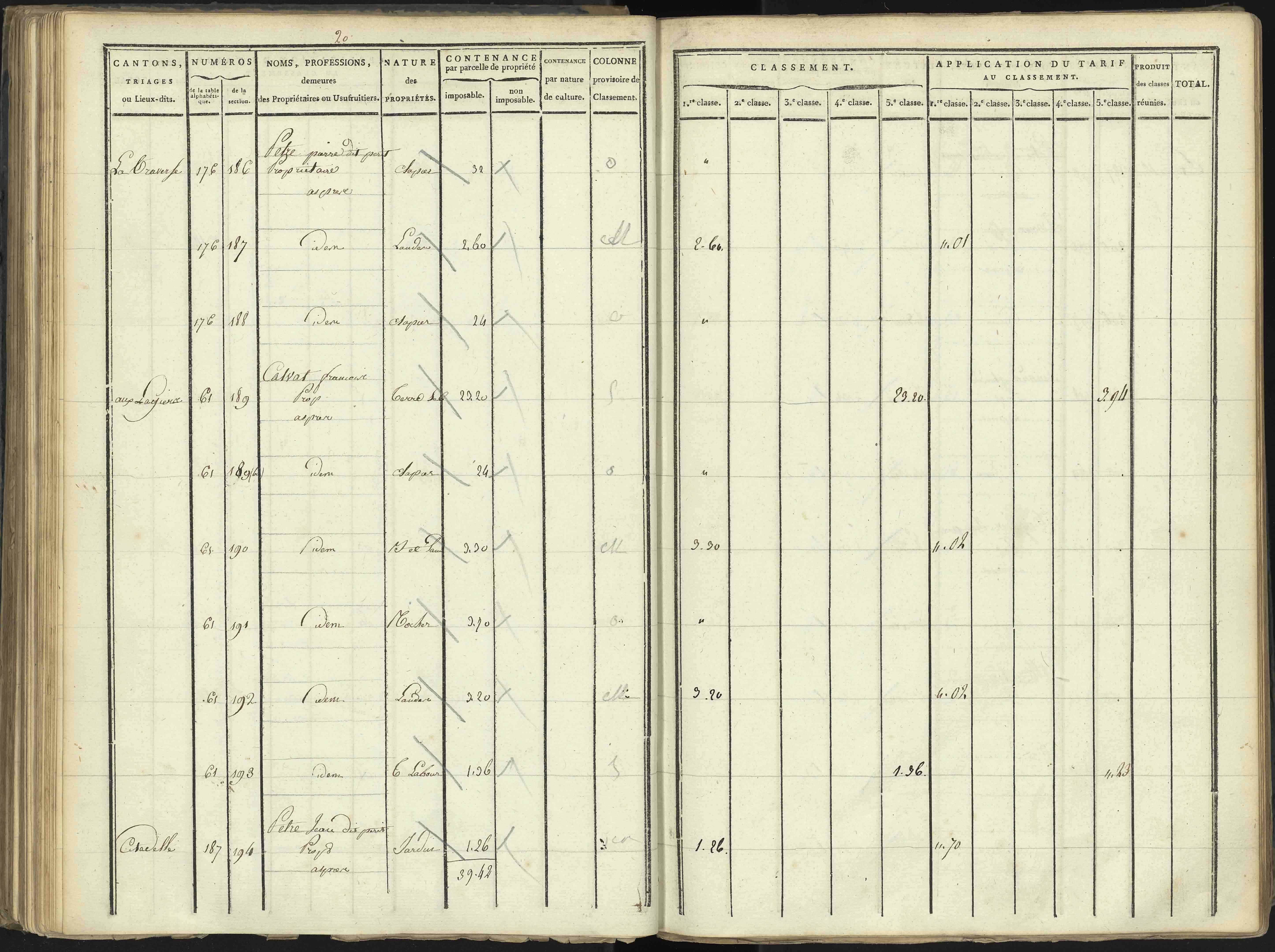 Aspres-lès-Corps - 3 P 176/3 - 3 P 176/3 - Section C
