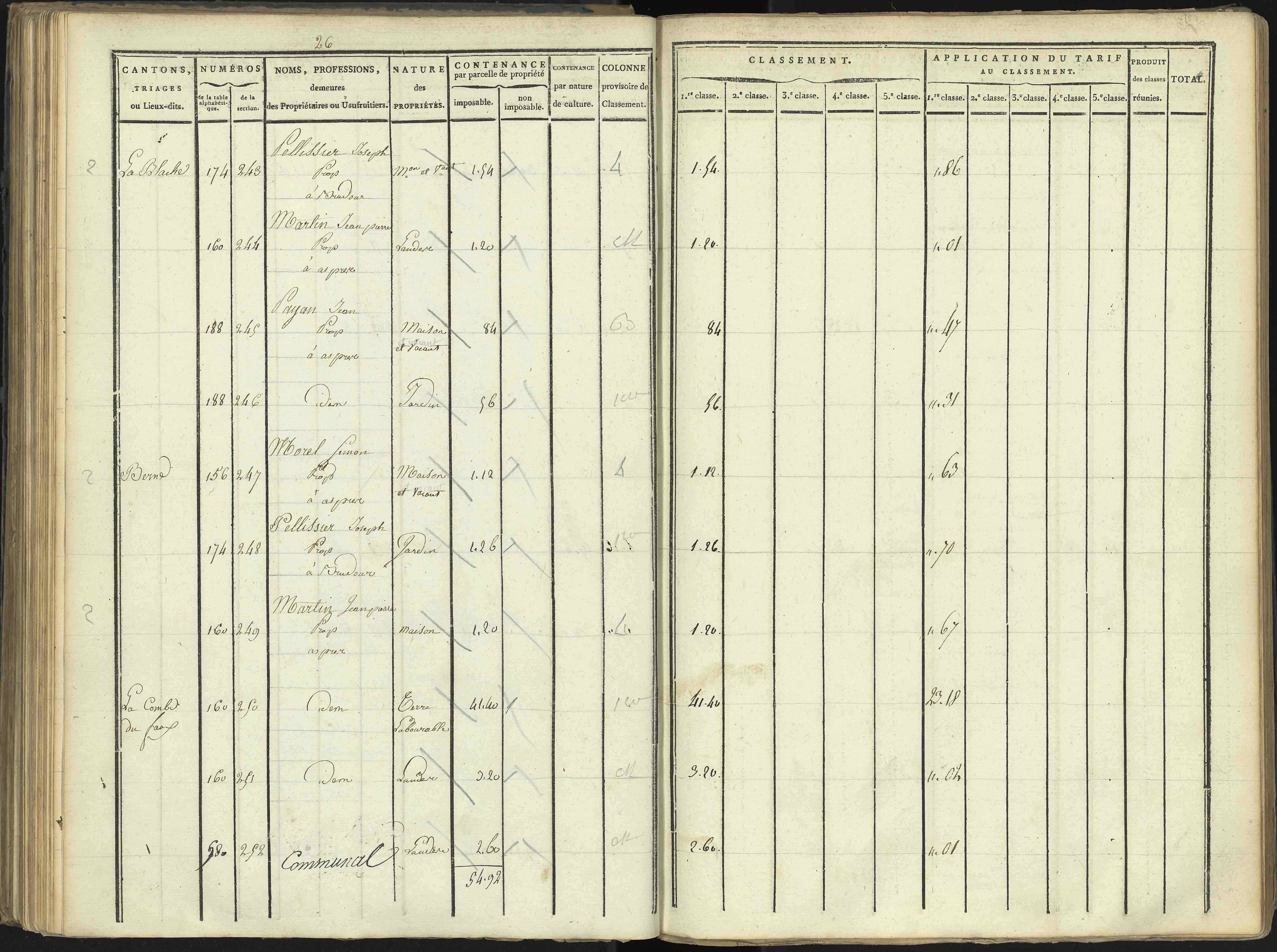 Aspres-lès-Corps - 3 P 176/3 - 3 P 176/3 - Section C