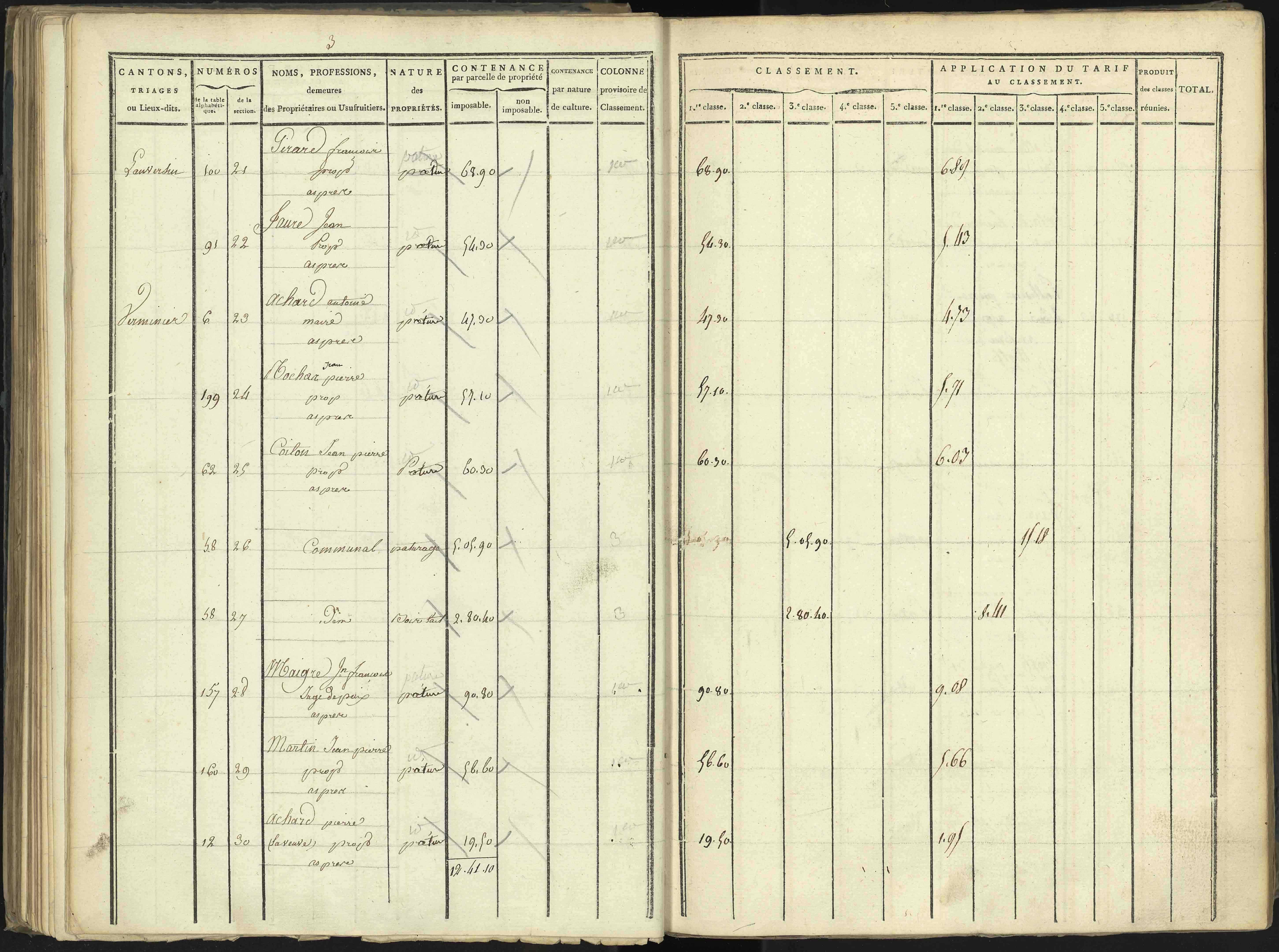 Aspres-lès-Corps - 3 P 176/3 - 3 P 176/3 - Section C