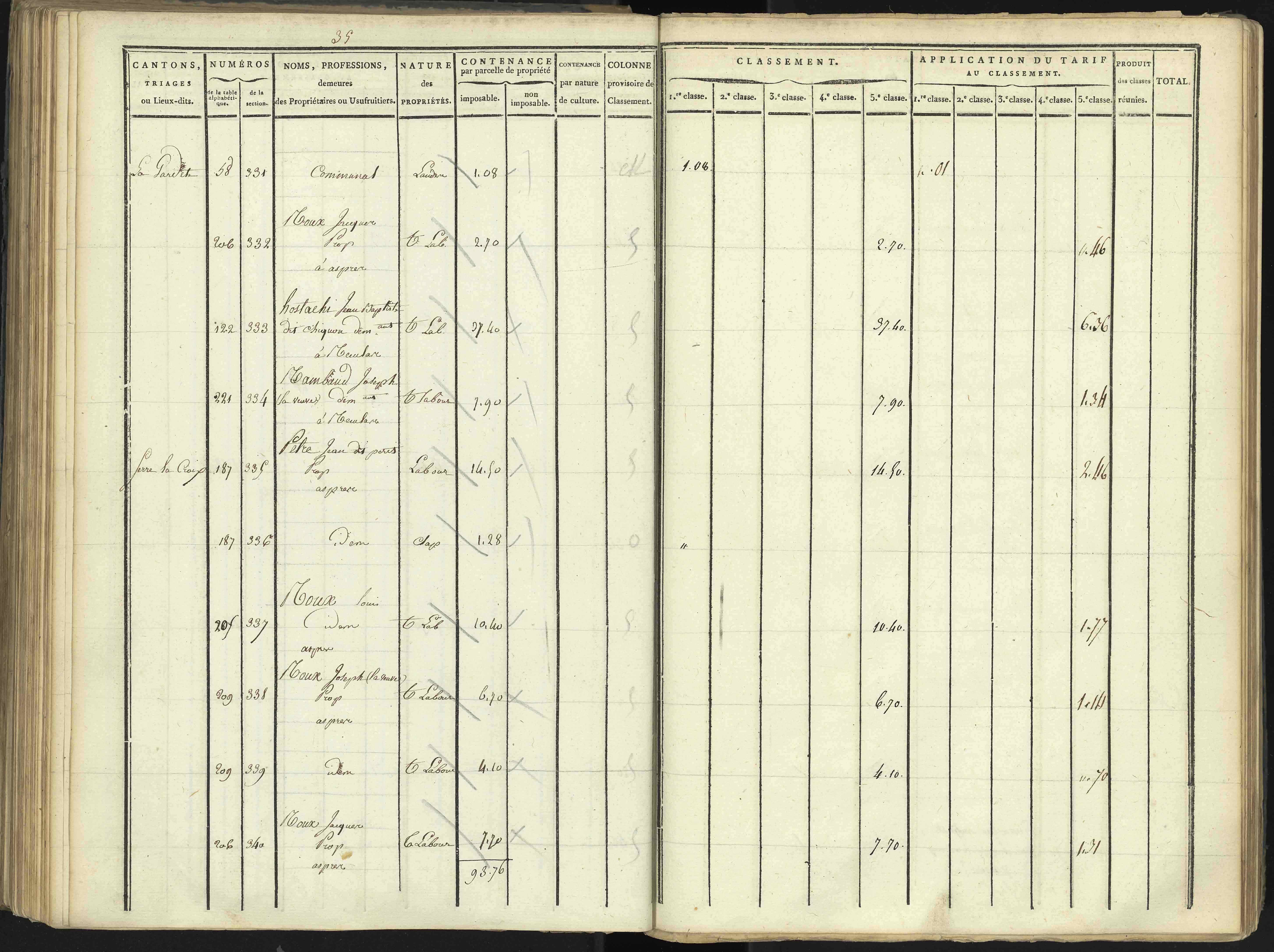 Aspres-lès-Corps - 3 P 176/3 - 3 P 176/3 - Section C