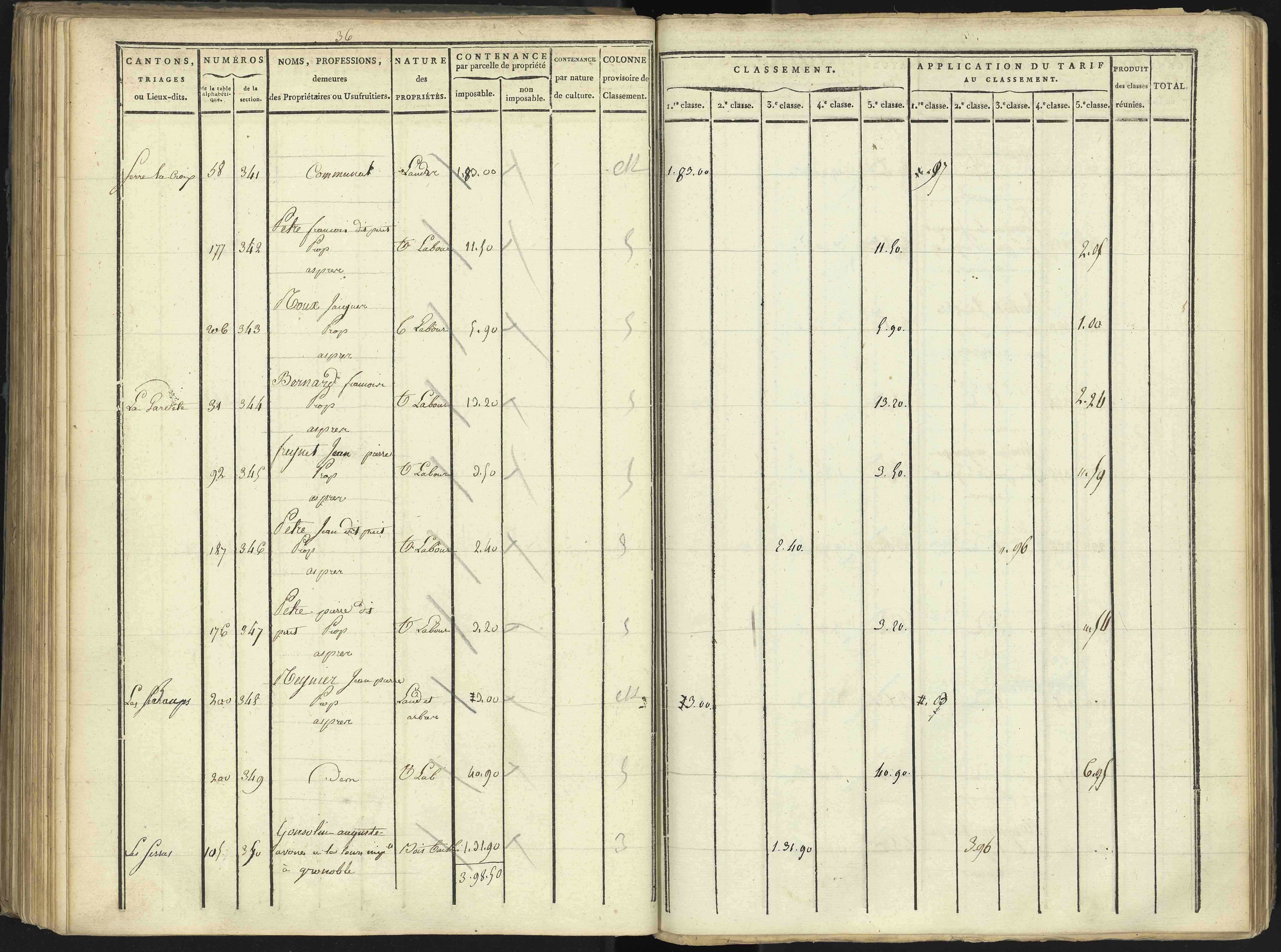 Aspres-lès-Corps - 3 P 176/3 - 3 P 176/3 - Section C