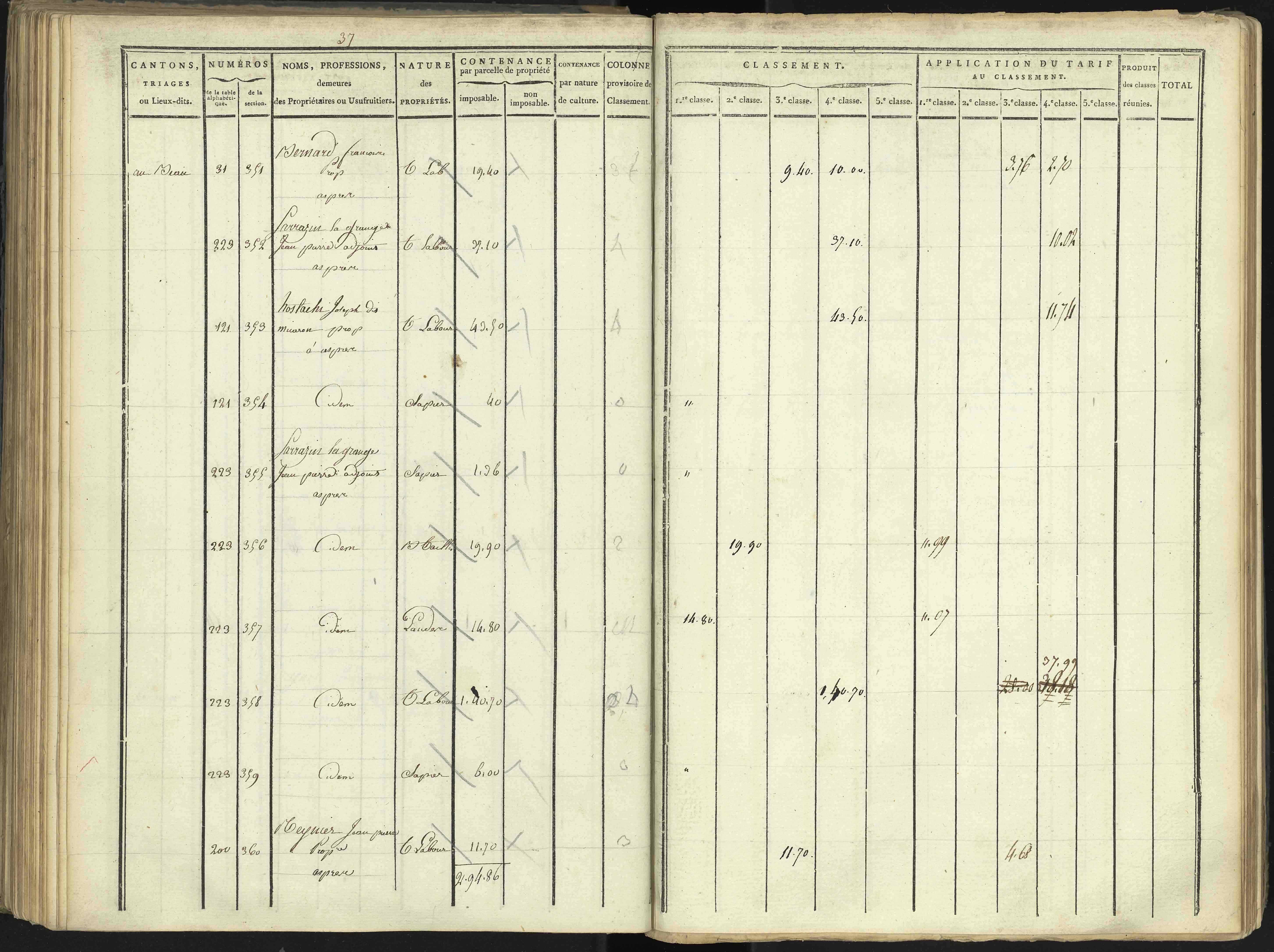 Aspres-lès-Corps - 3 P 176/3 - 3 P 176/3 - Section C