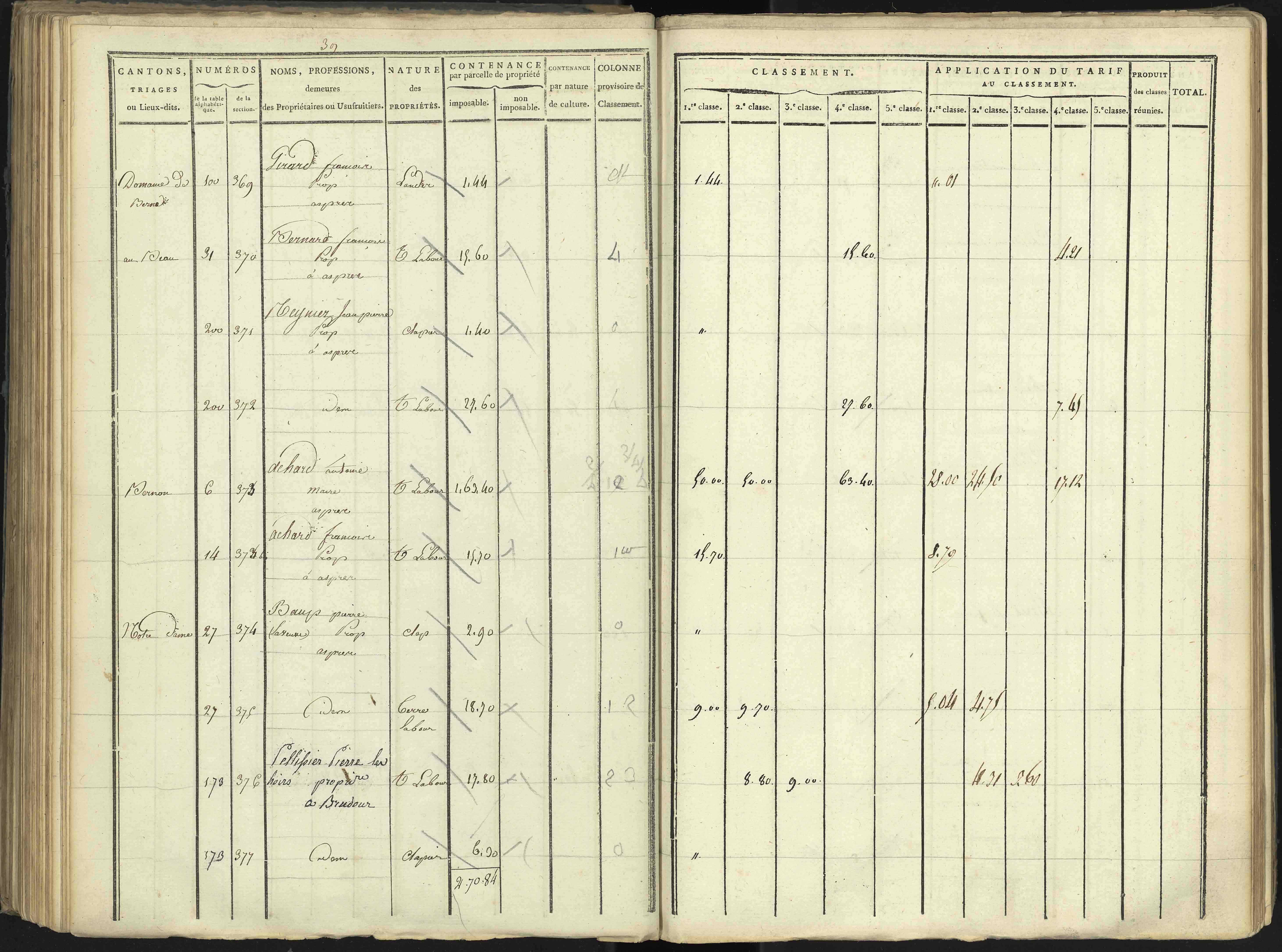 Aspres-lès-Corps - 3 P 176/3 - 3 P 176/3 - Section C