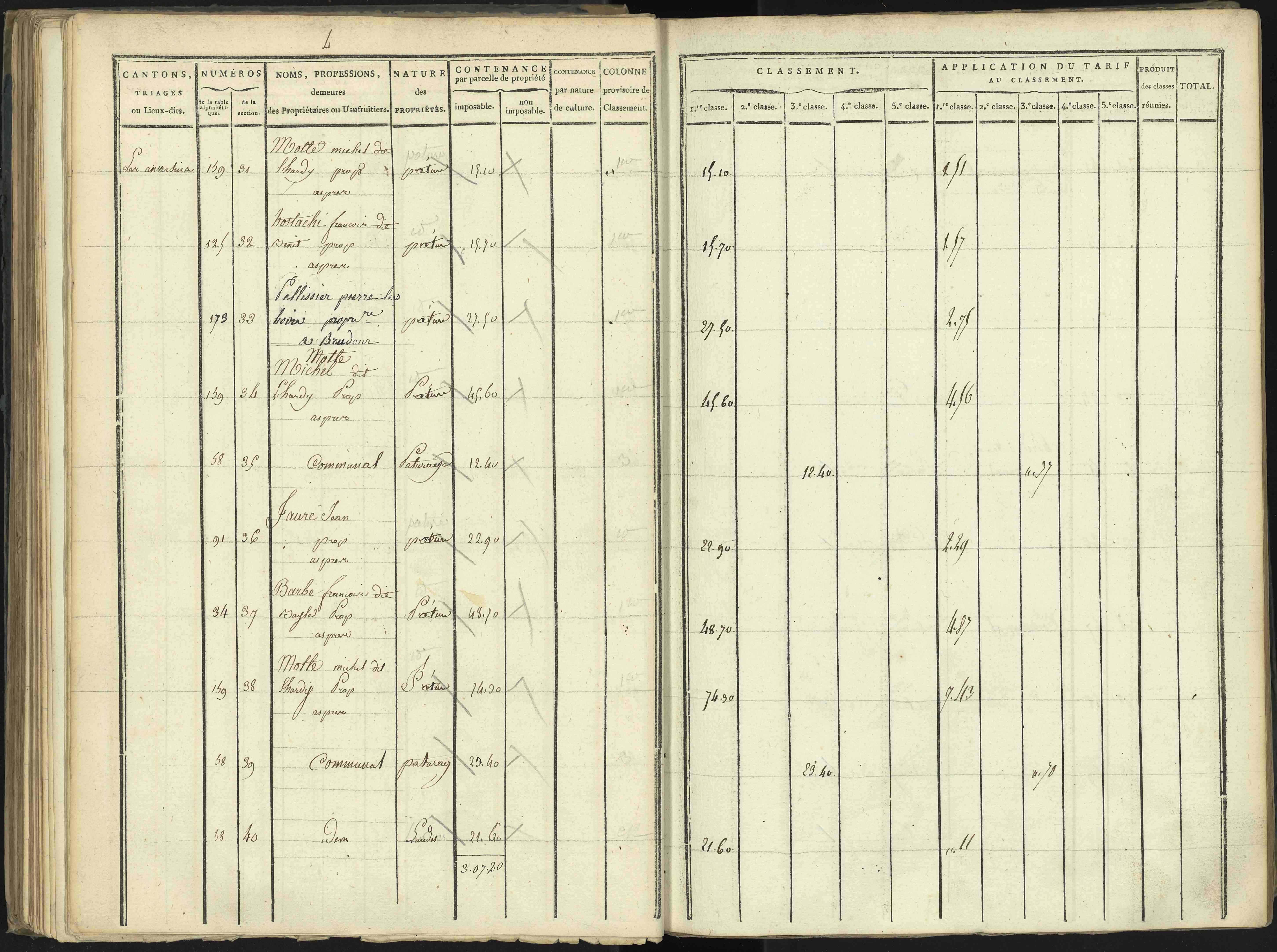 Aspres-lès-Corps - 3 P 176/3 - 3 P 176/3 - Section C