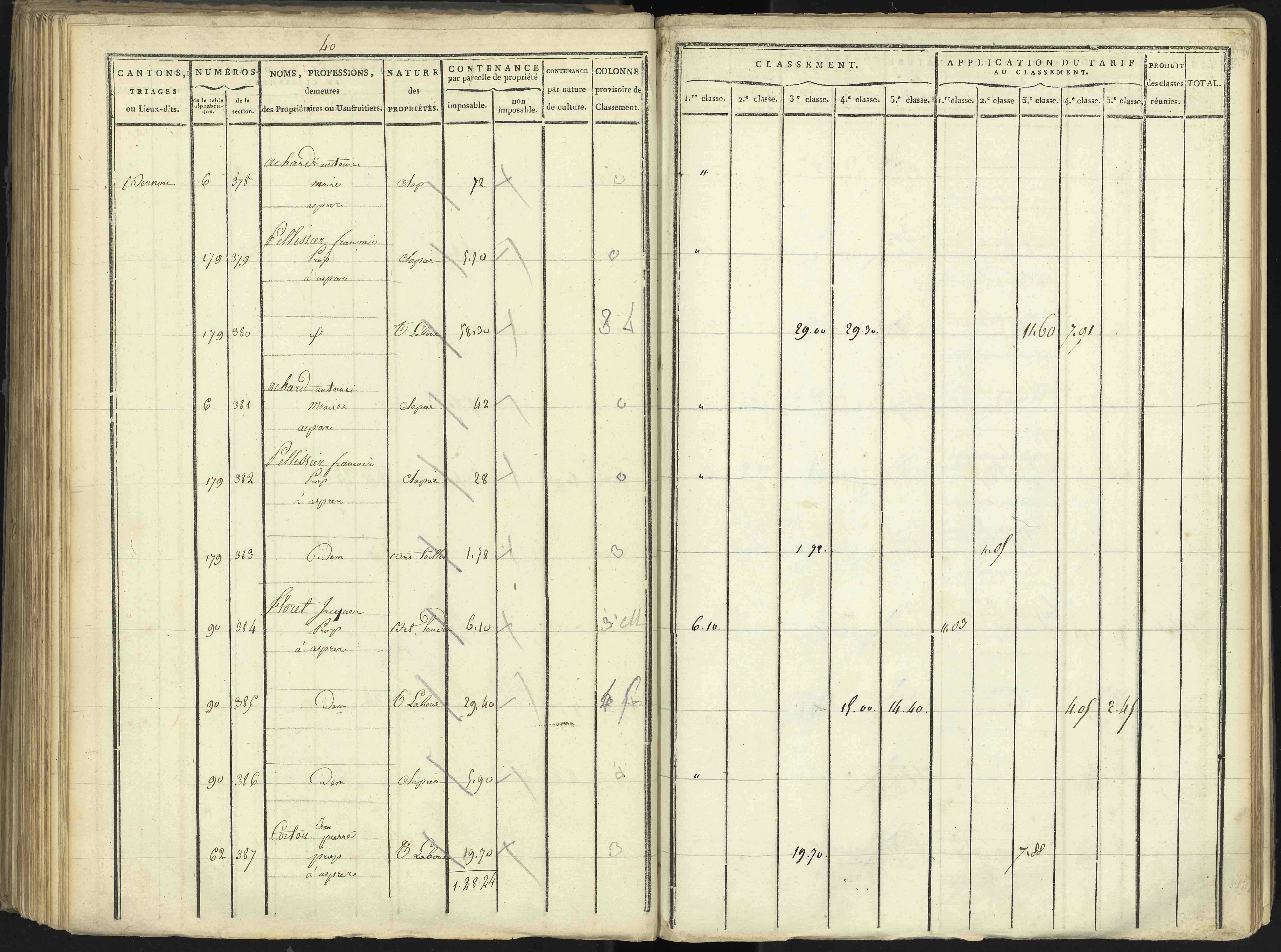 Aspres-lès-Corps - 3 P 176/3 - 3 P 176/3 - Section C