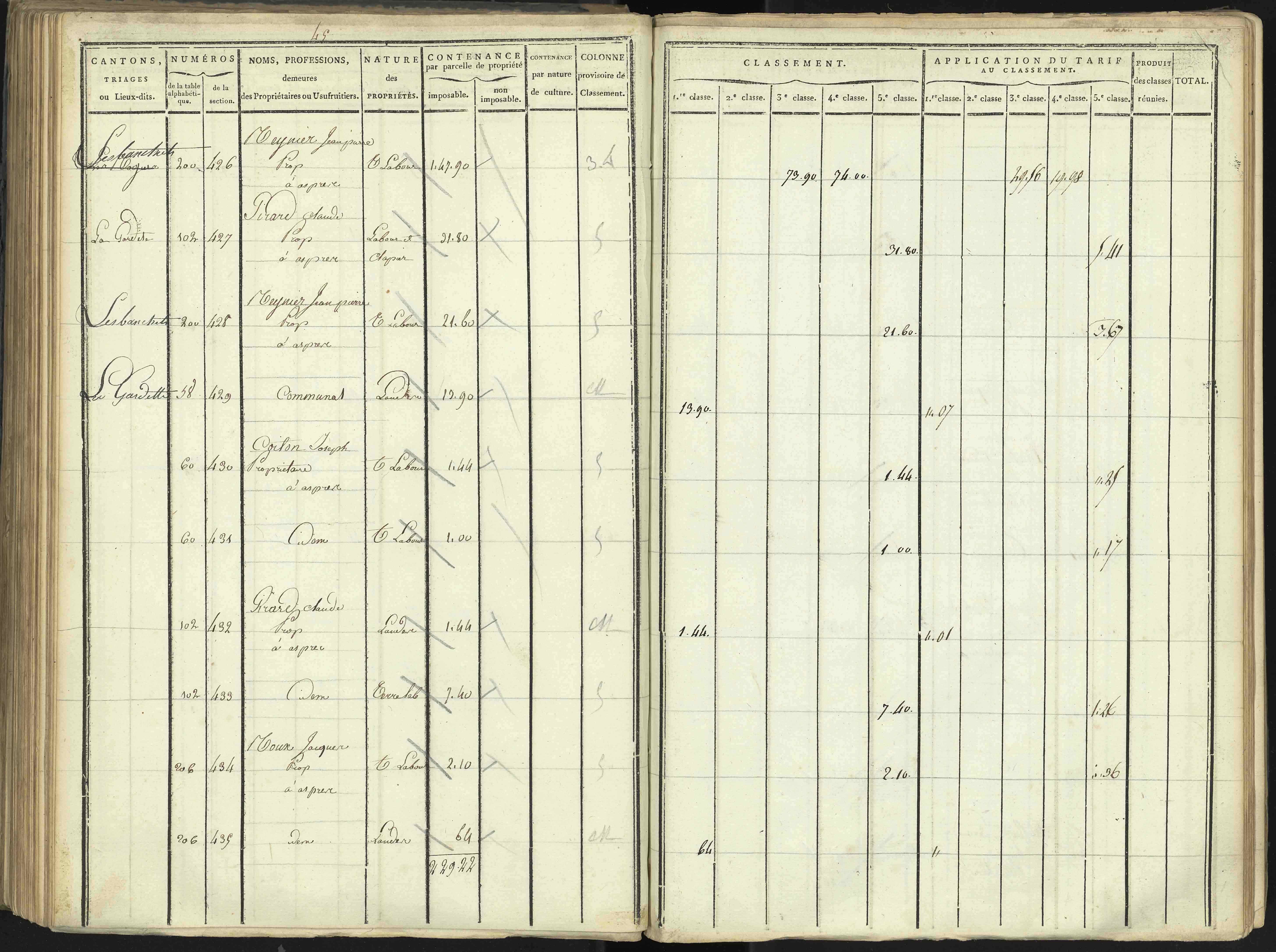 Aspres-lès-Corps - 3 P 176/3 - 3 P 176/3 - Section C