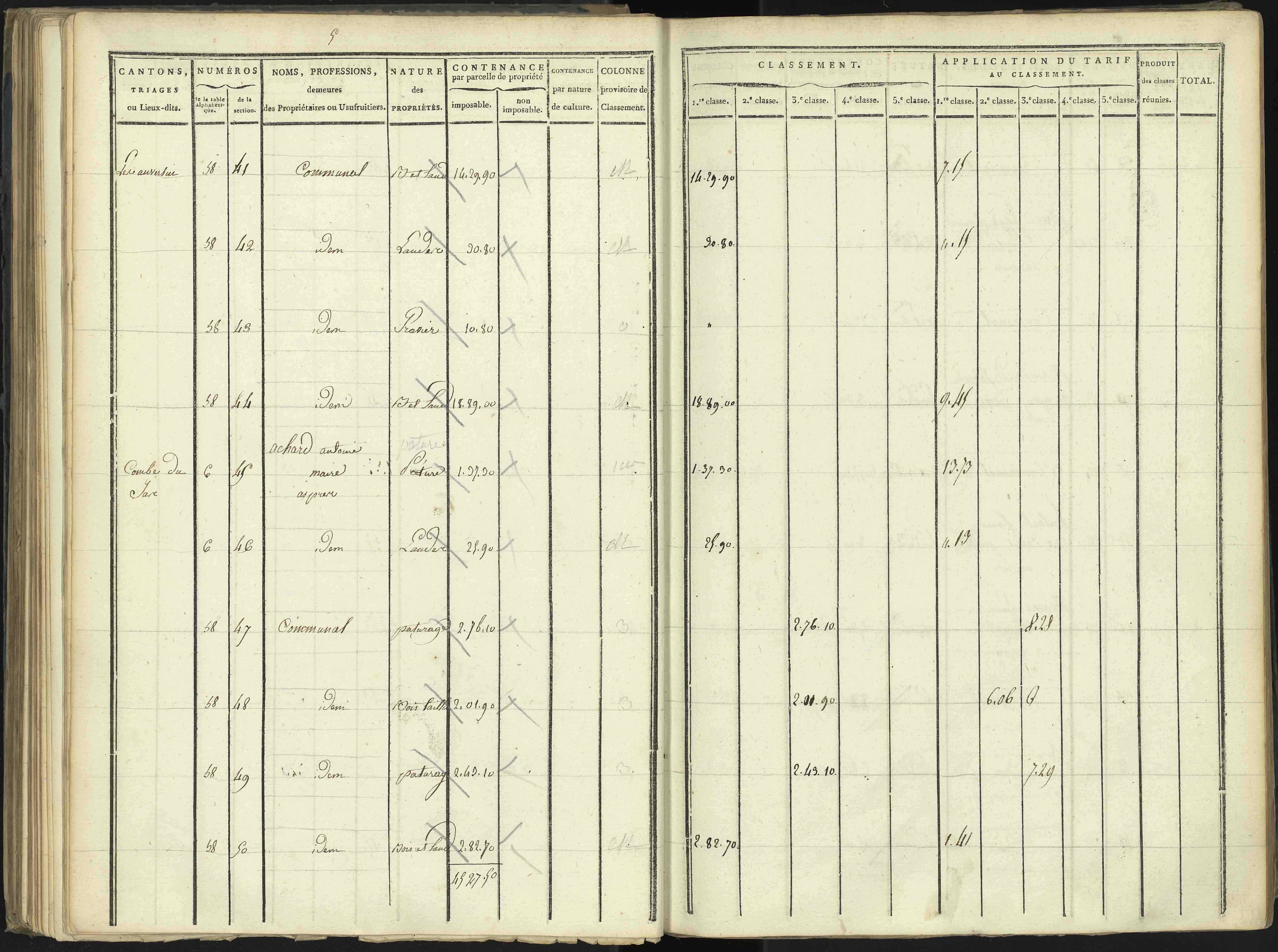 Aspres-lès-Corps - 3 P 176/3 - 3 P 176/3 - Section C