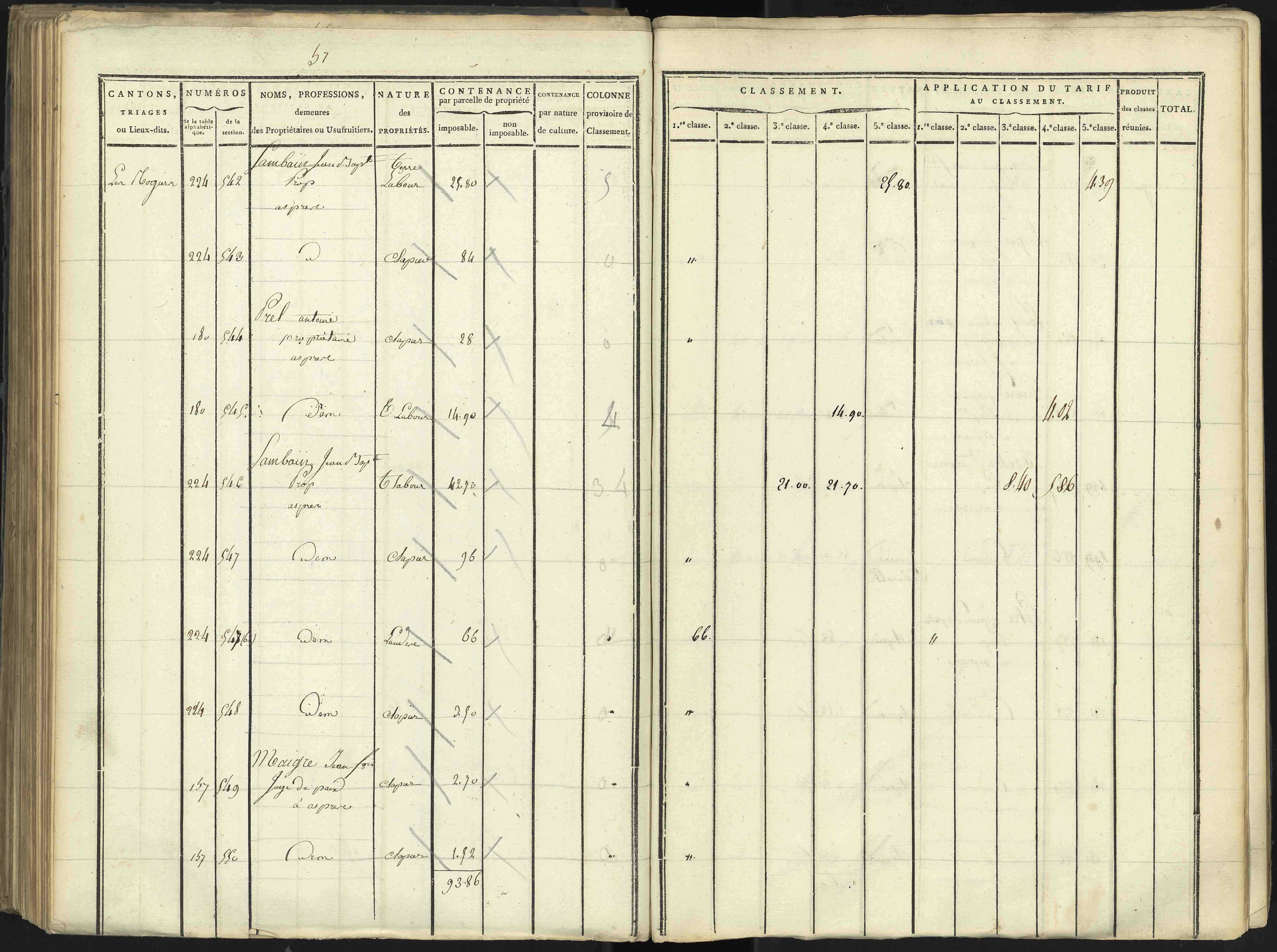 Aspres-lès-Corps - 3 P 176/3 - 3 P 176/3 - Section C