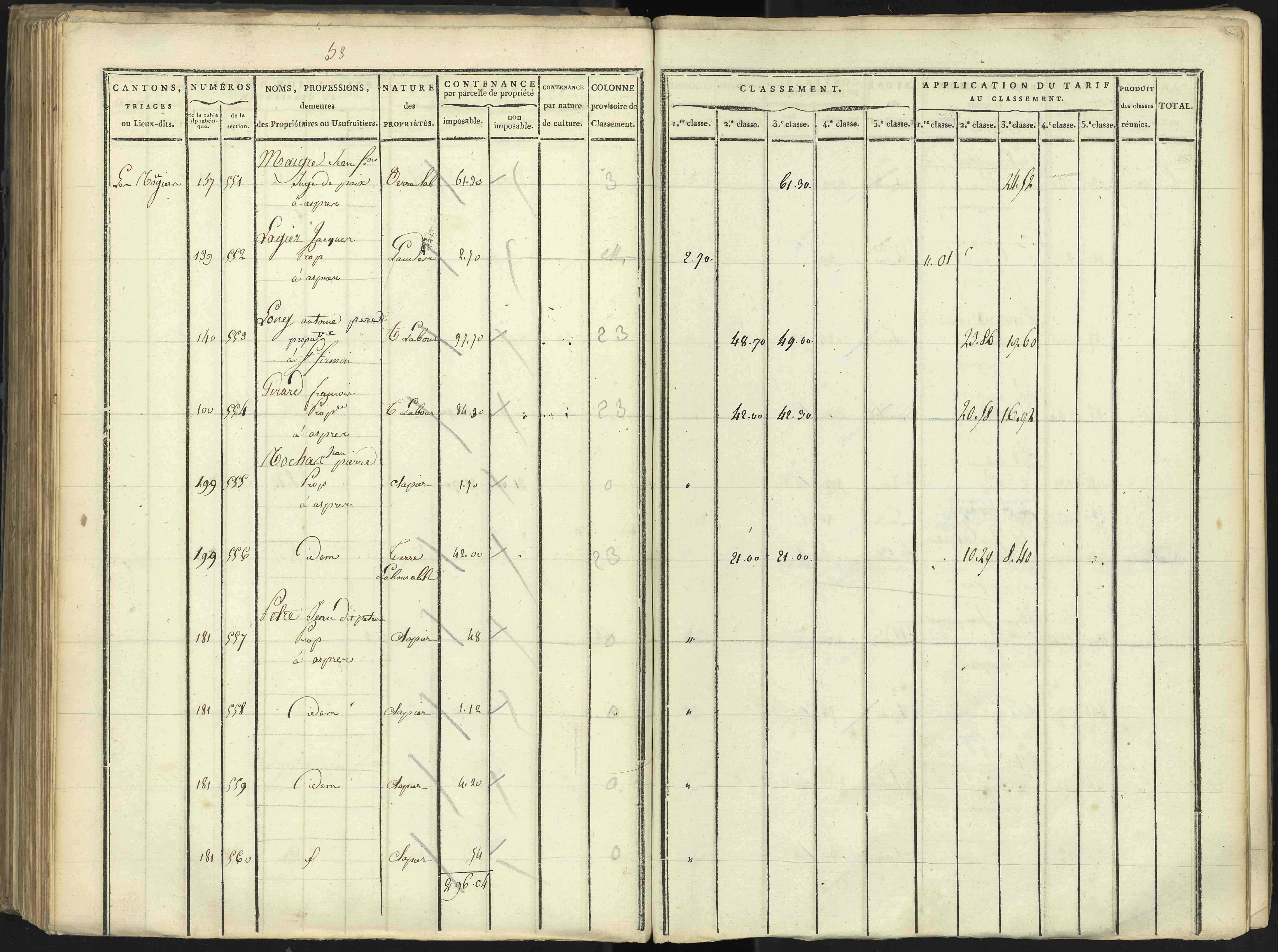 Aspres-lès-Corps - 3 P 176/3 - 3 P 176/3 - Section C