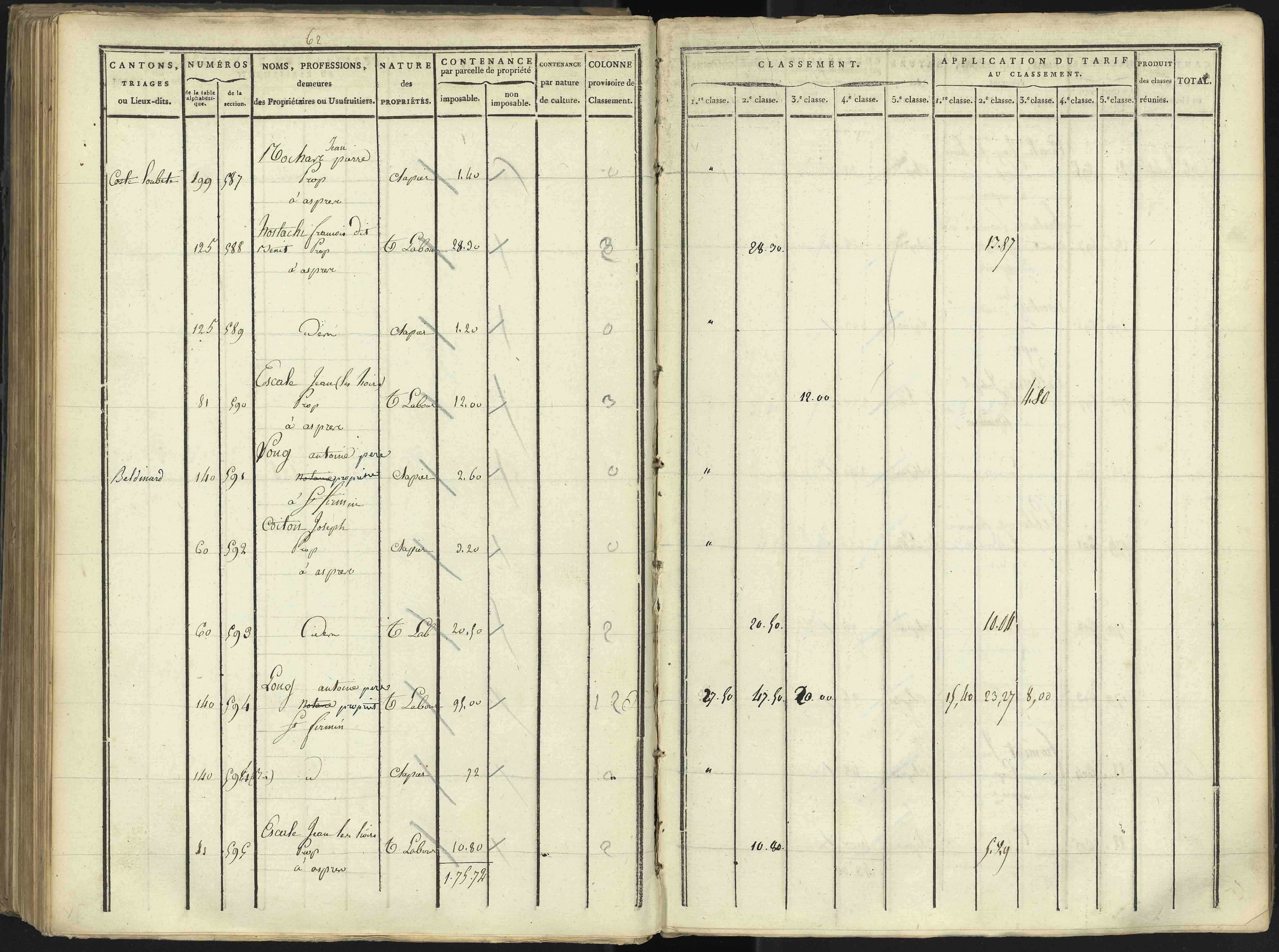 Aspres-lès-Corps - 3 P 176/3 - 3 P 176/3 - Section C