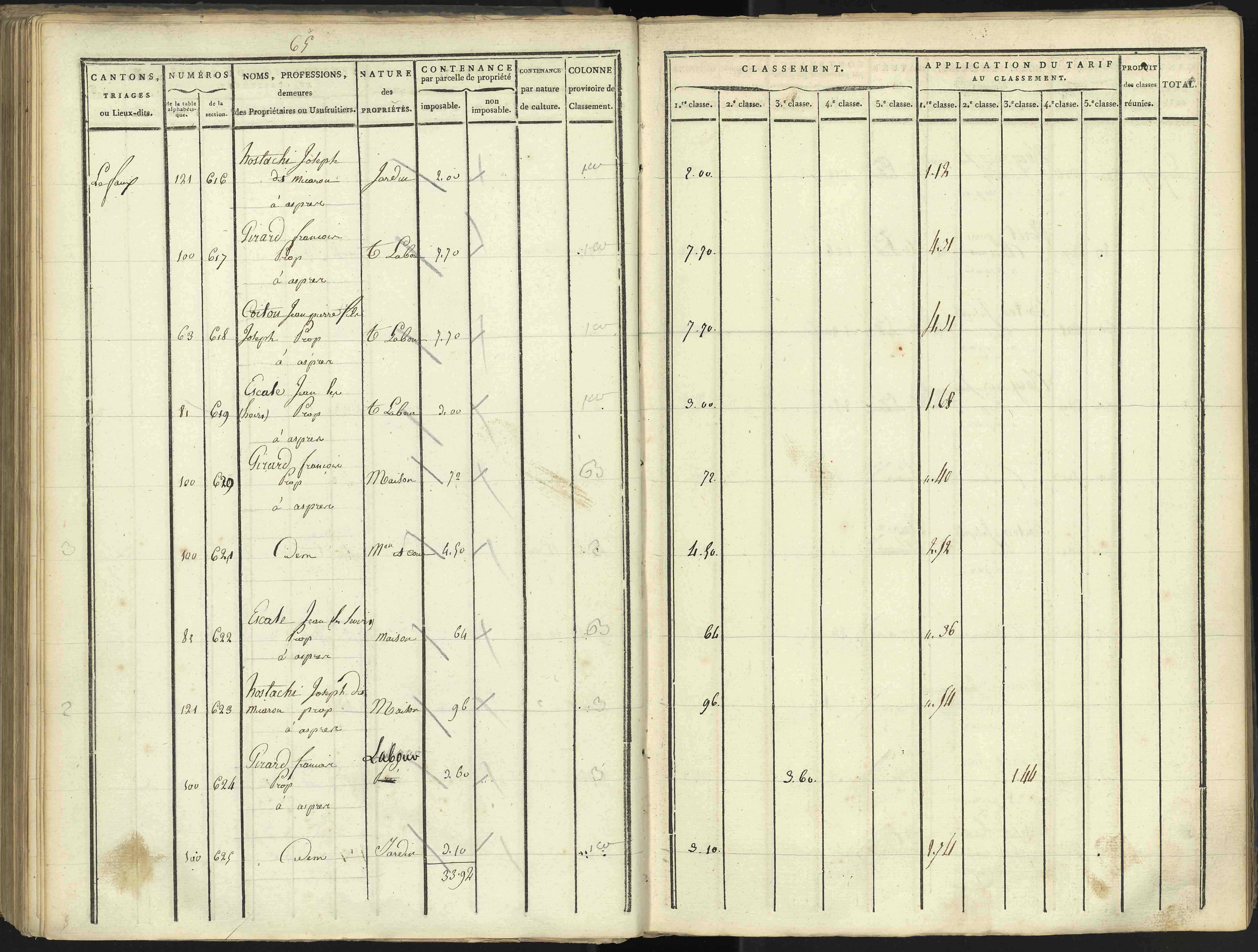 Aspres-lès-Corps - 3 P 176/3 - 3 P 176/3 - Section C