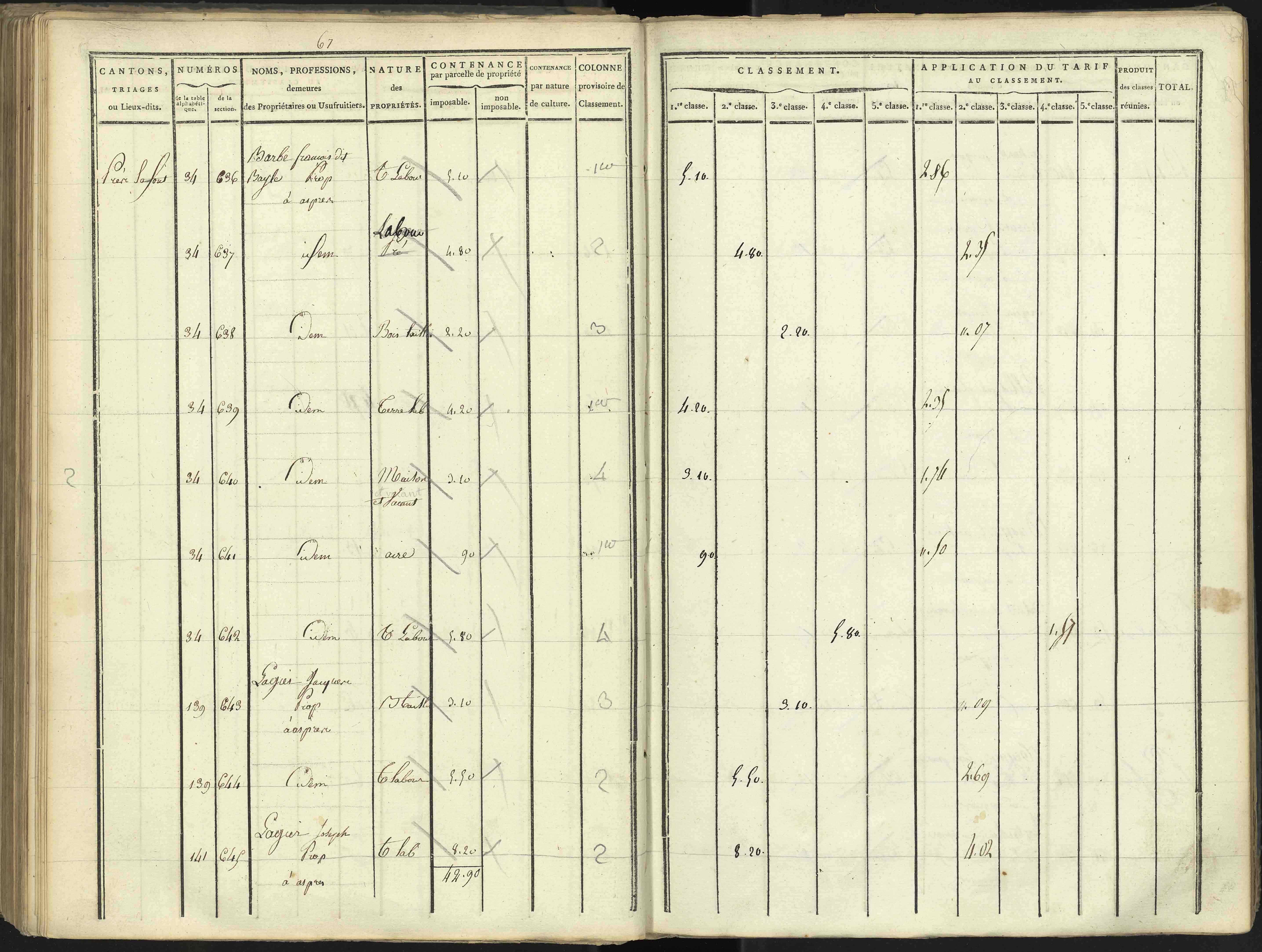 Aspres-lès-Corps - 3 P 176/3 - 3 P 176/3 - Section C