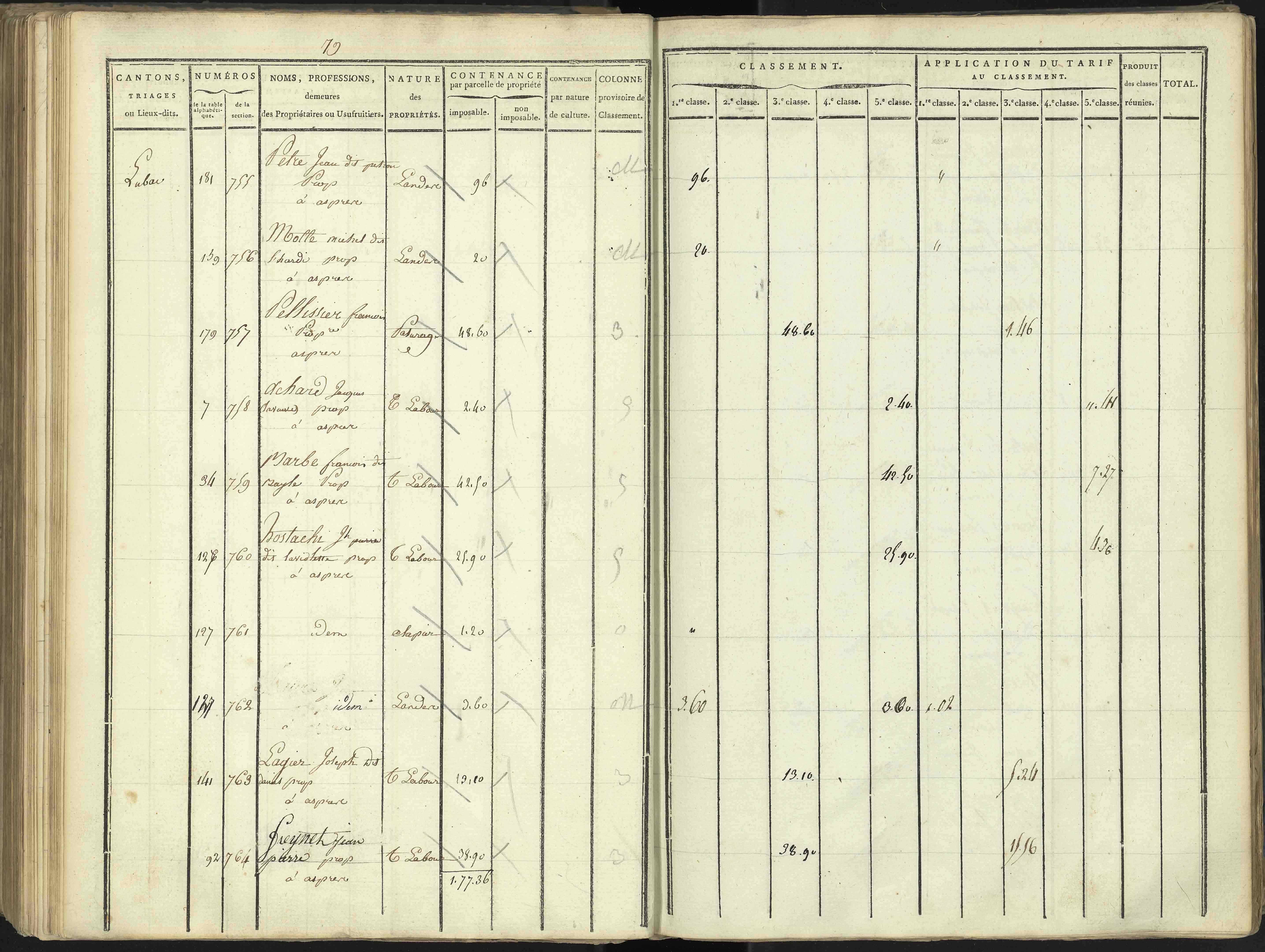 Aspres-lès-Corps - 3 P 176/3 - 3 P 176/3 - Section C