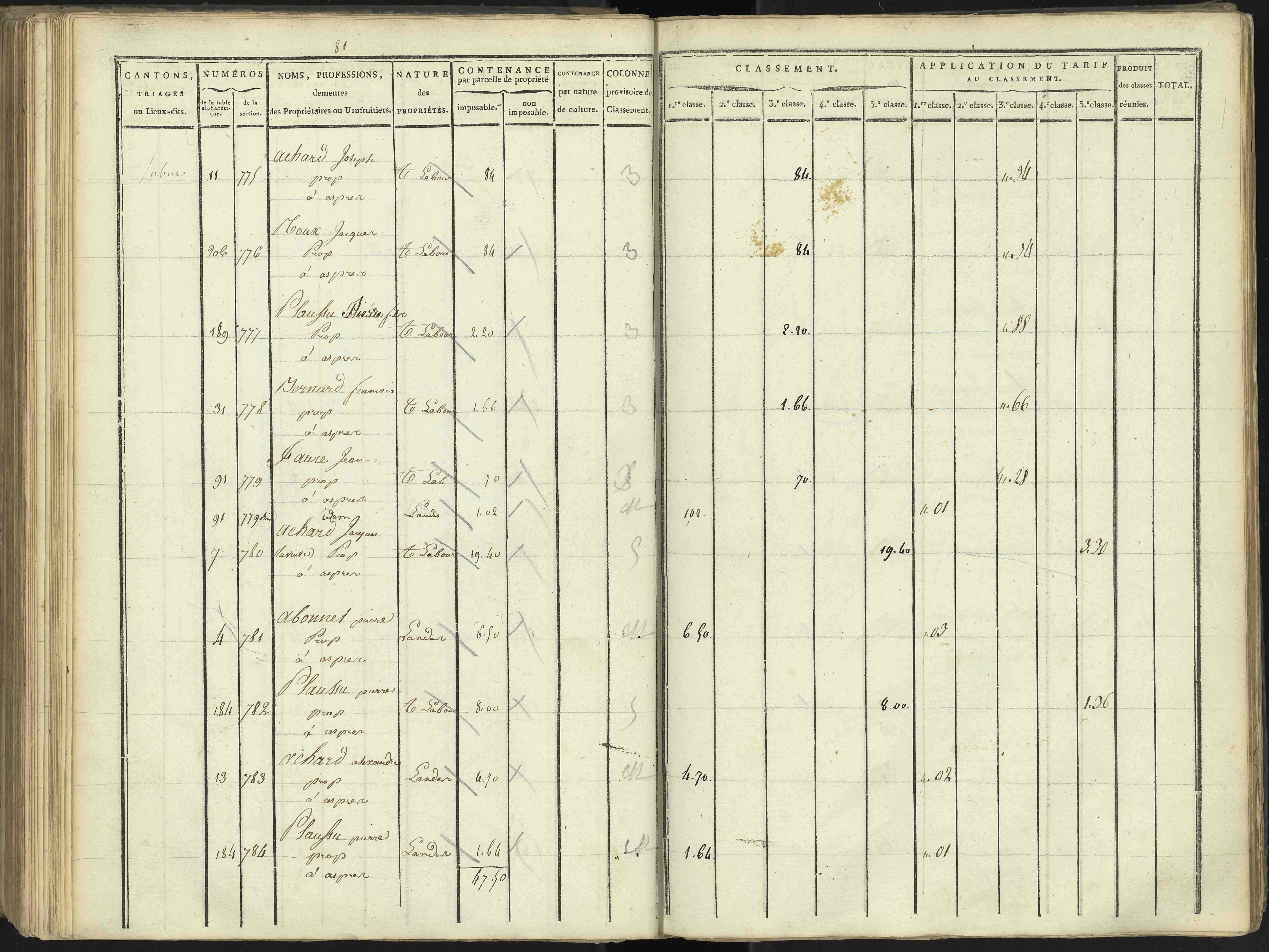 Aspres-lès-Corps - 3 P 176/3 - 3 P 176/3 - Section C