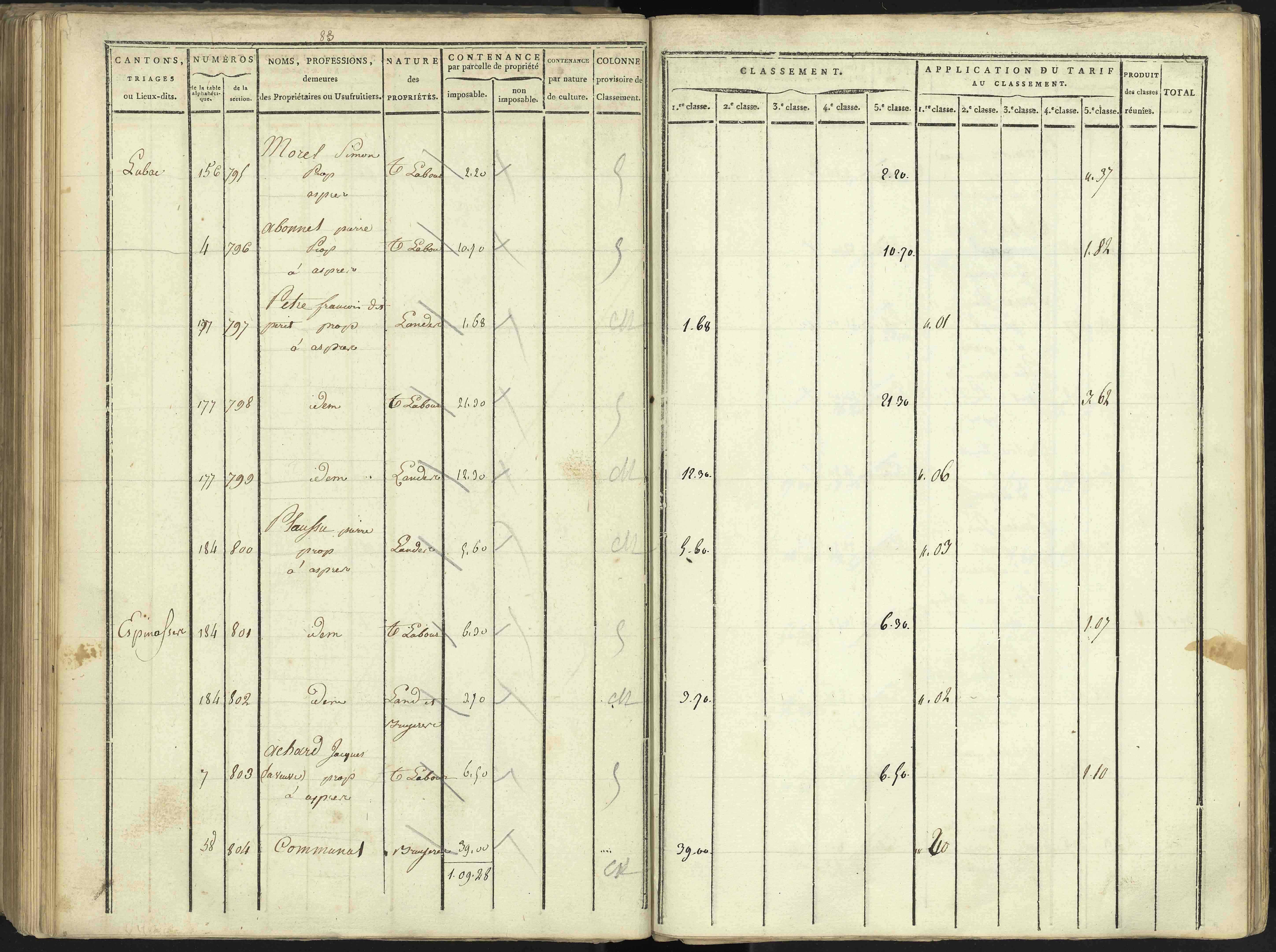 Aspres-lès-Corps - 3 P 176/3 - 3 P 176/3 - Section C