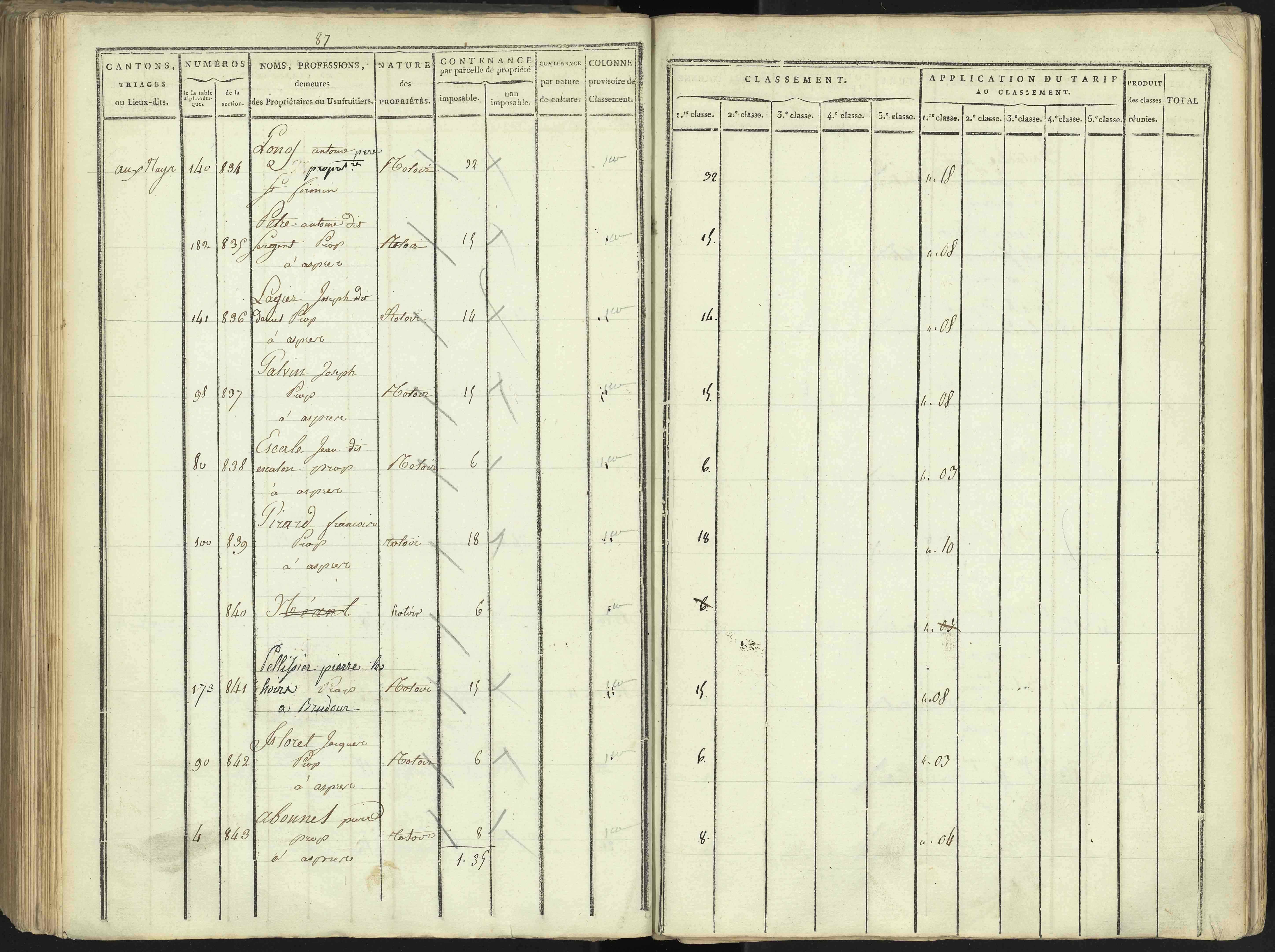 Aspres-lès-Corps - 3 P 176/3 - 3 P 176/3 - Section C