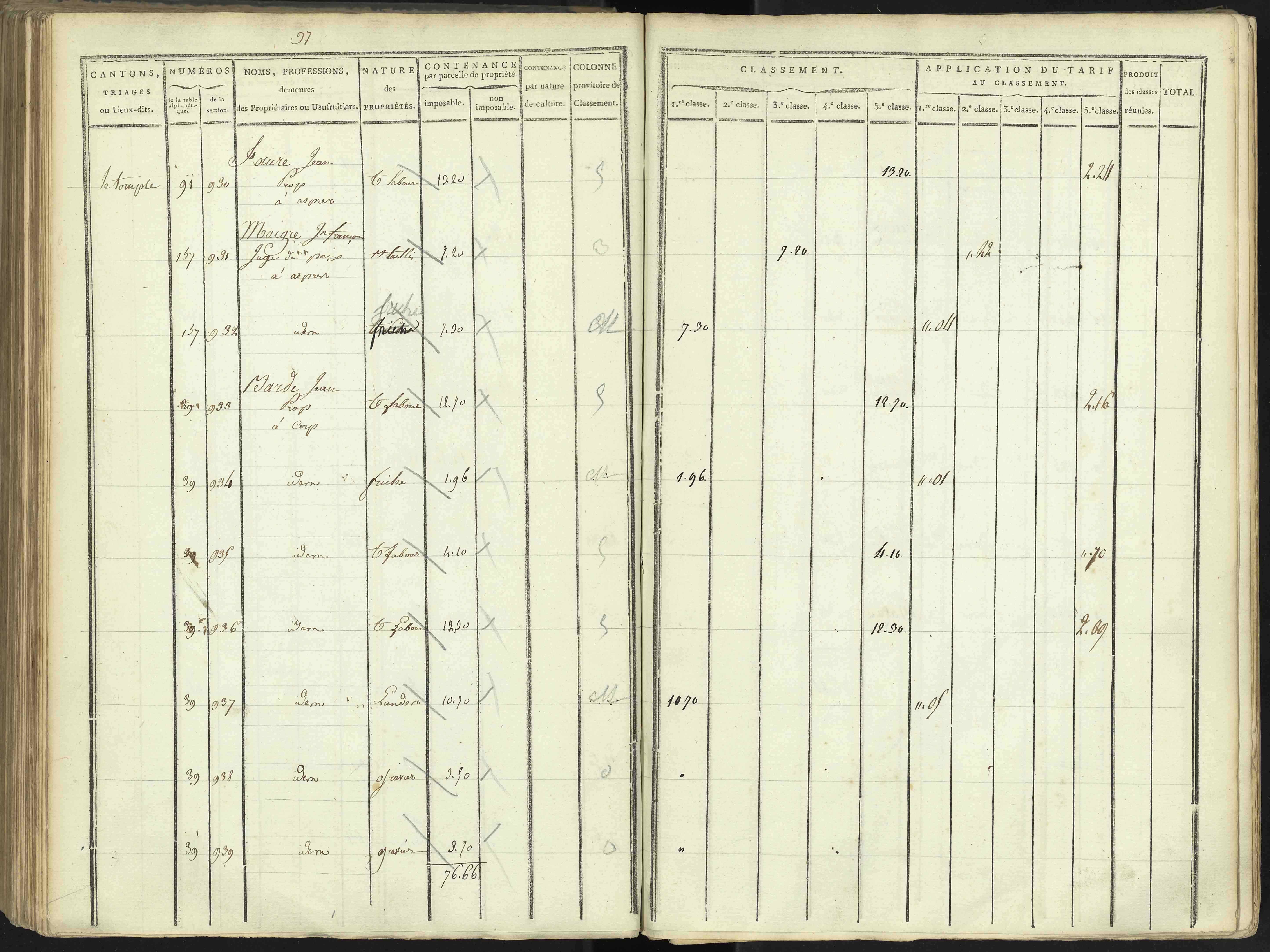 Aspres-lès-Corps - 3 P 176/3 - 3 P 176/3 - Section C