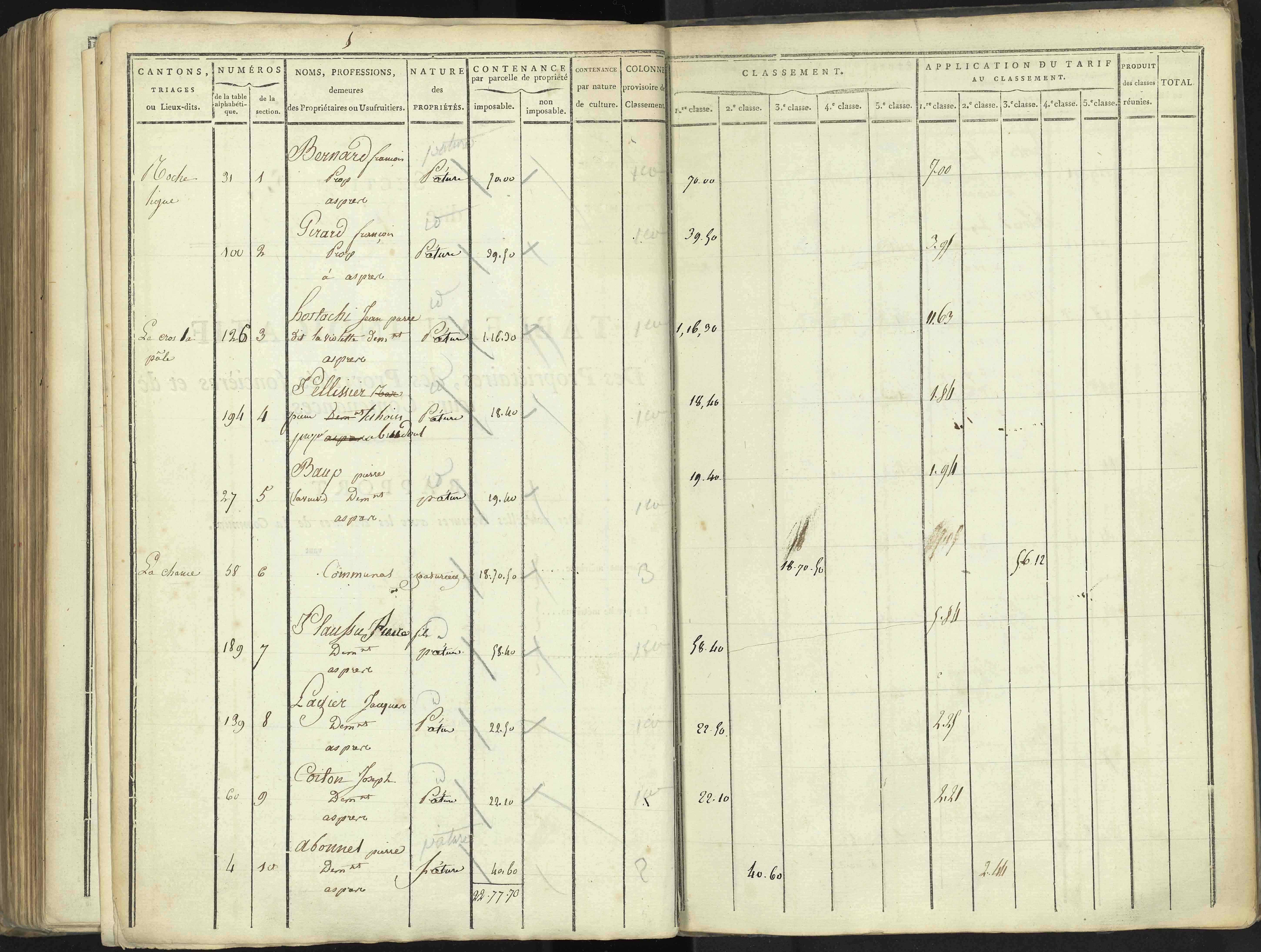 Aspres-lès-Corps - 3 P 176/5 - 3 P 176/5 - Section E