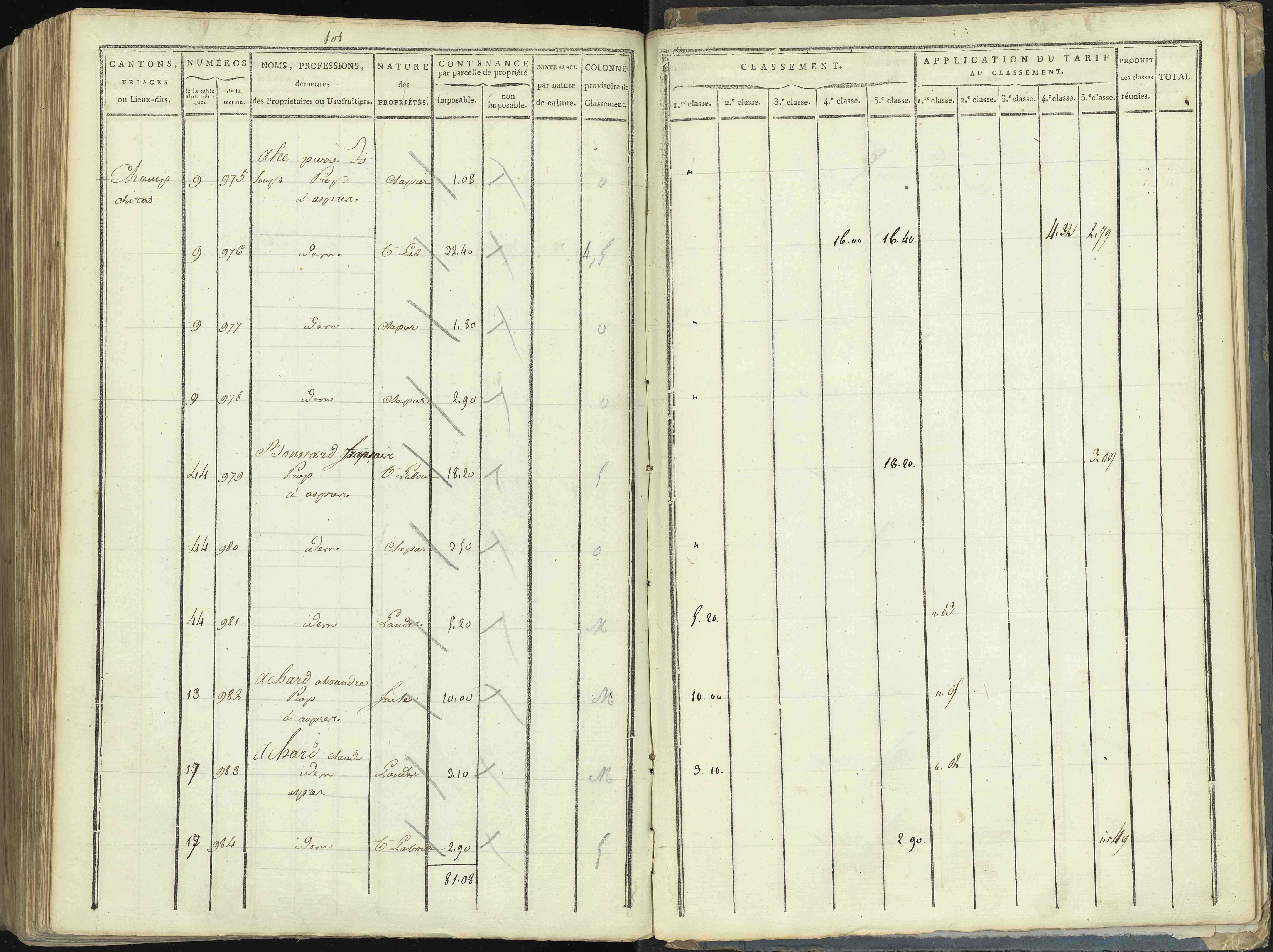 Aspres-lès-Corps - 3 P 176/5 - 3 P 176/5 - Section E