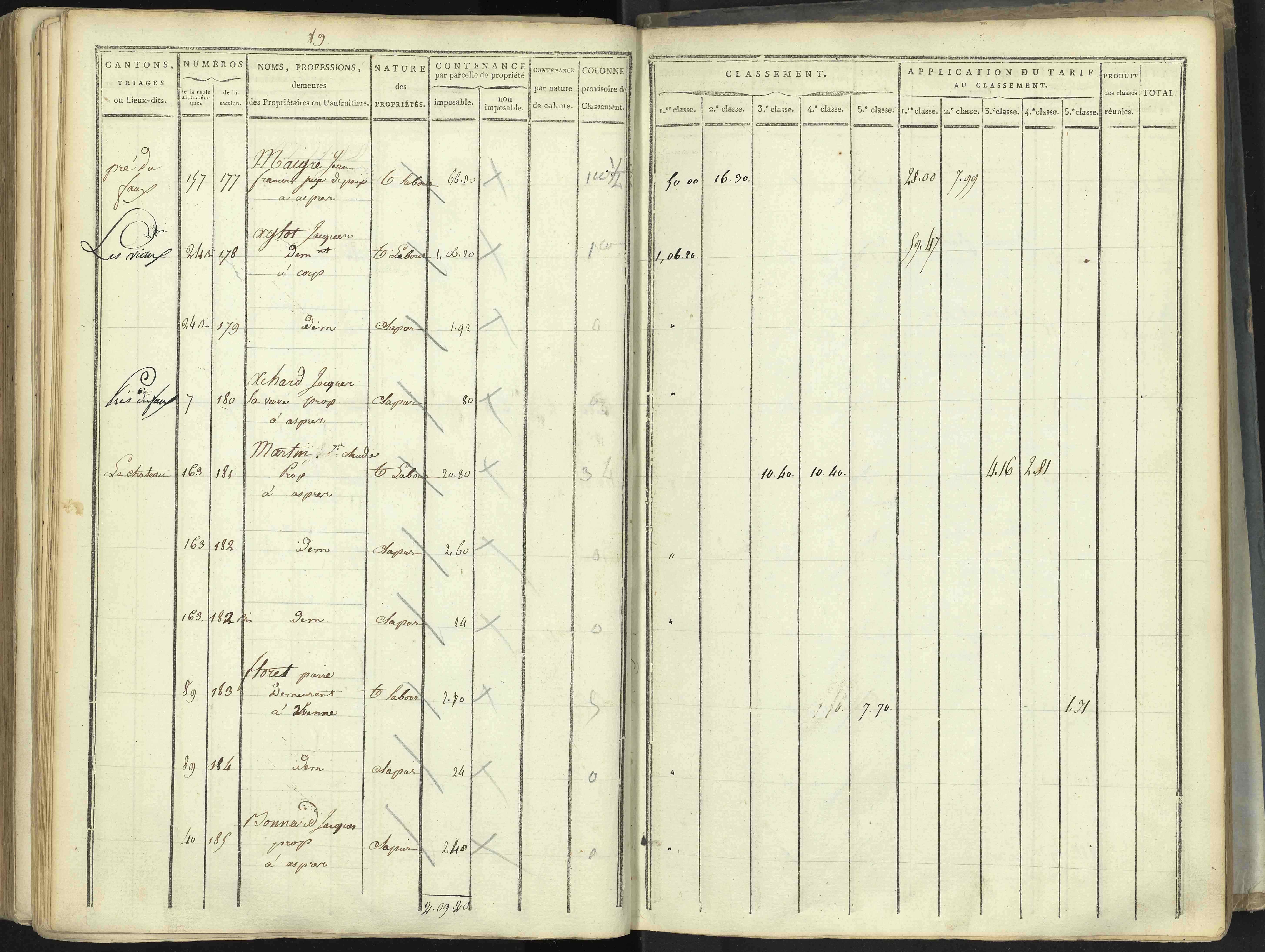 Aspres-lès-Corps - 3 P 176/5 - 3 P 176/5 - Section E