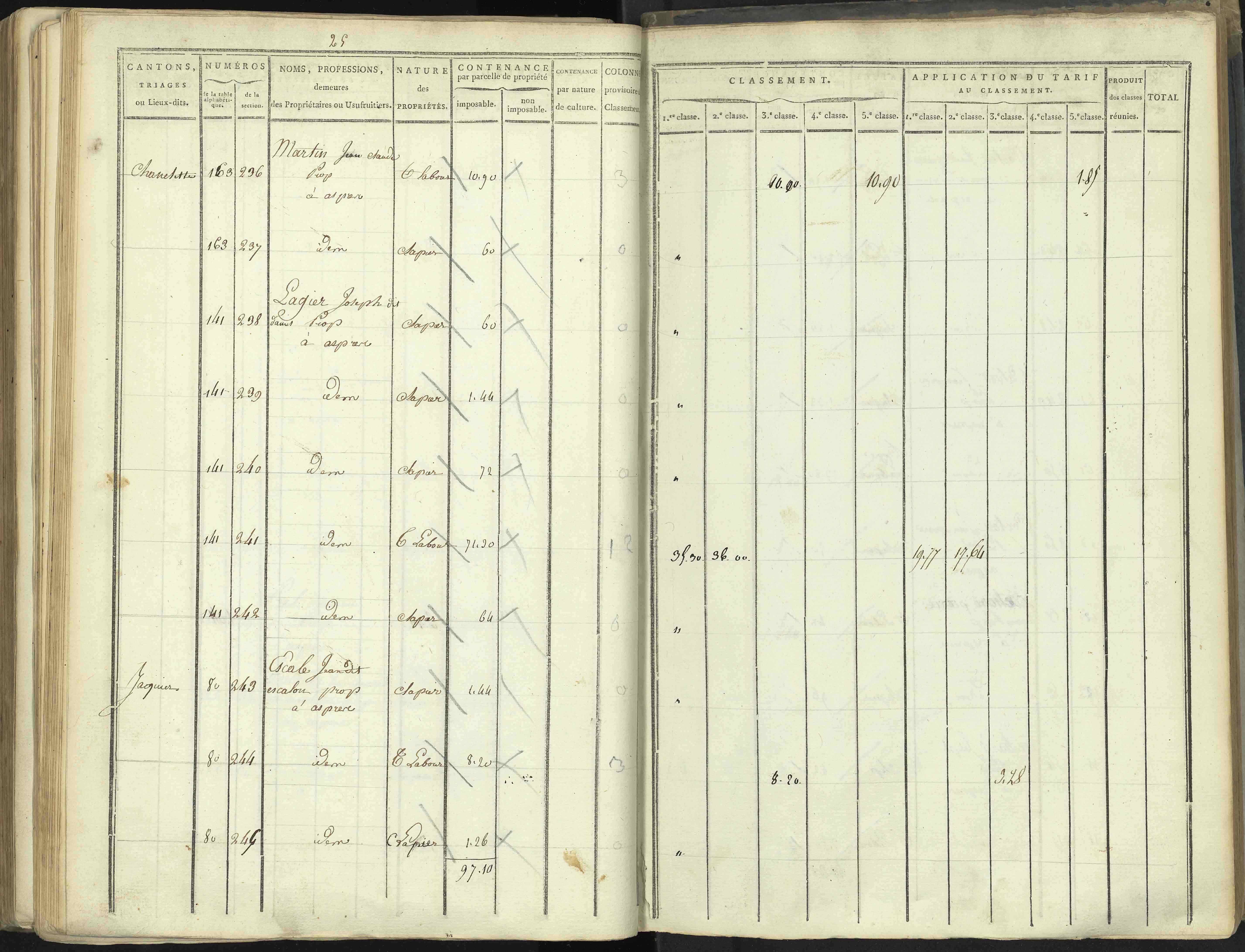 Aspres-lès-Corps - 3 P 176/5 - 3 P 176/5 - Section E