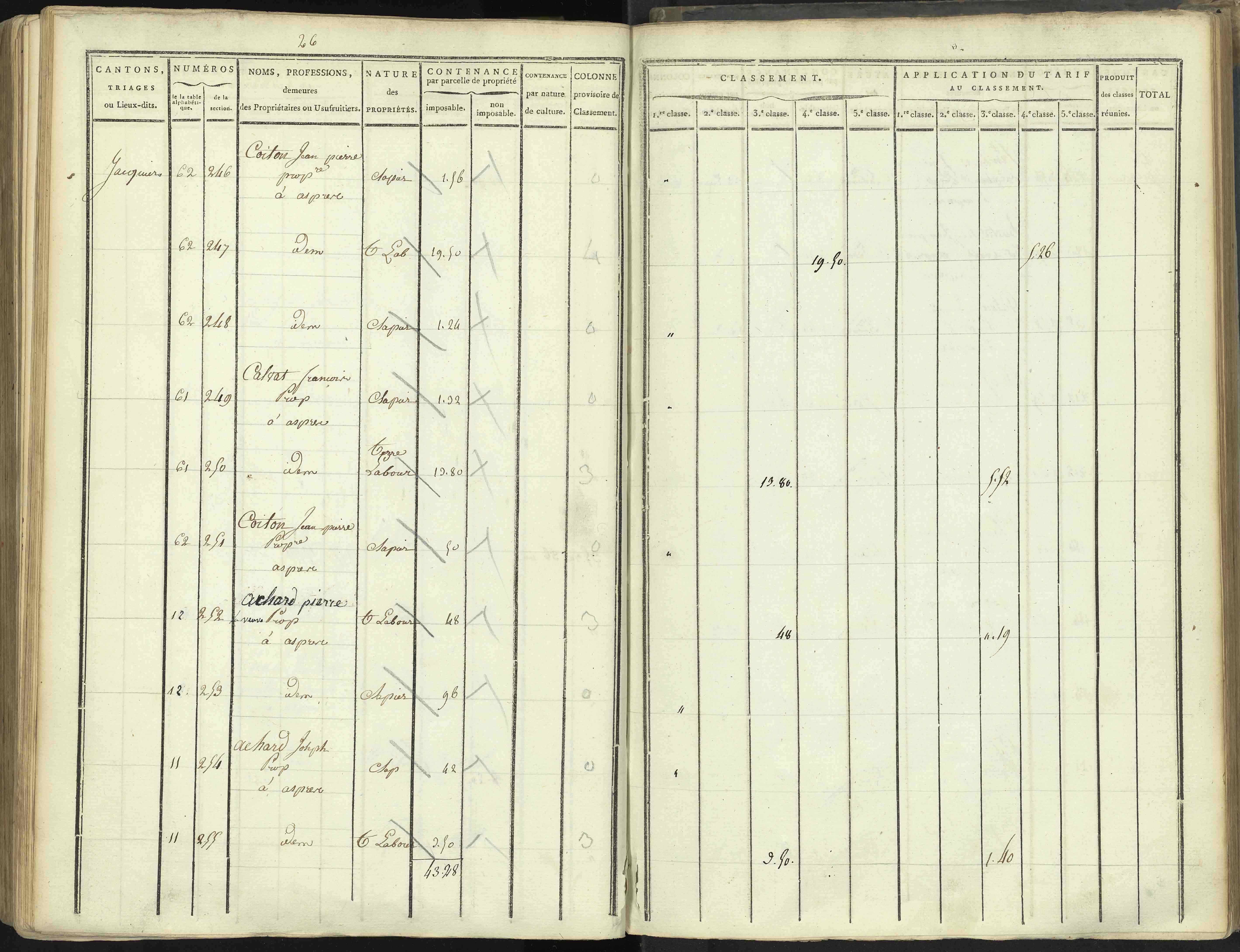 Aspres-lès-Corps - 3 P 176/5 - 3 P 176/5 - Section E