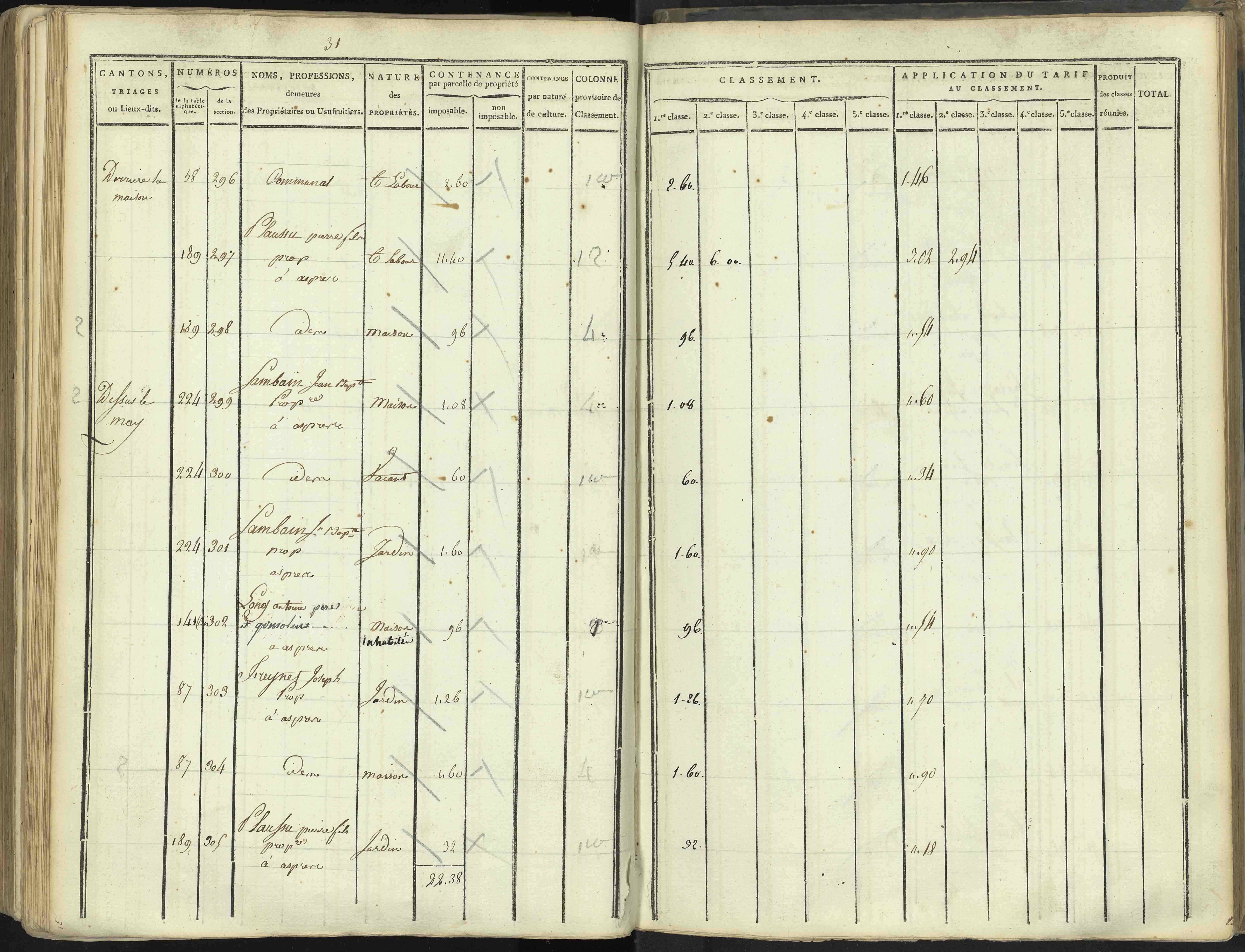 Aspres-lès-Corps - 3 P 176/5 - 3 P 176/5 - Section E