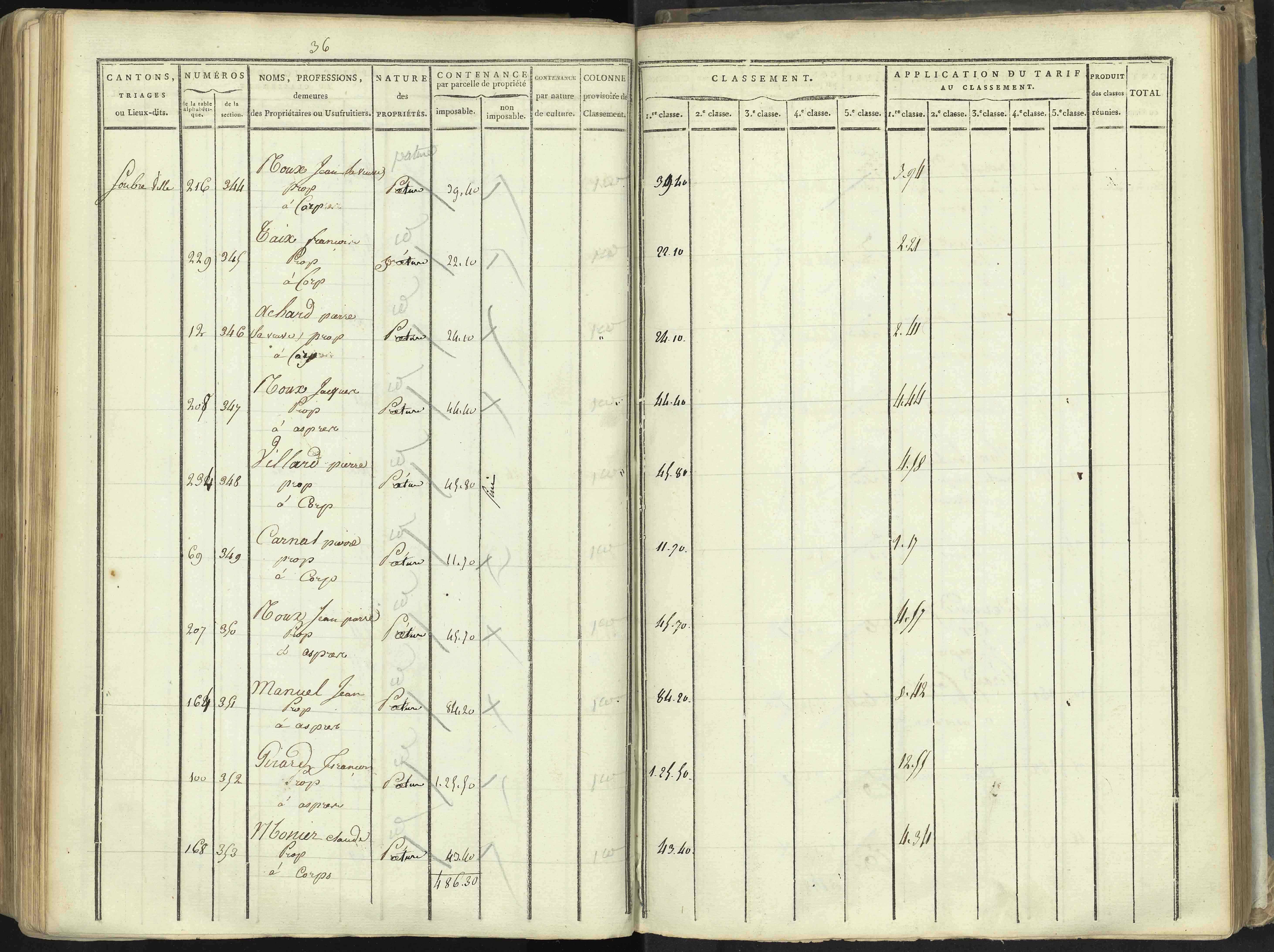 Aspres-lès-Corps - 3 P 176/5 - 3 P 176/5 - Section E
