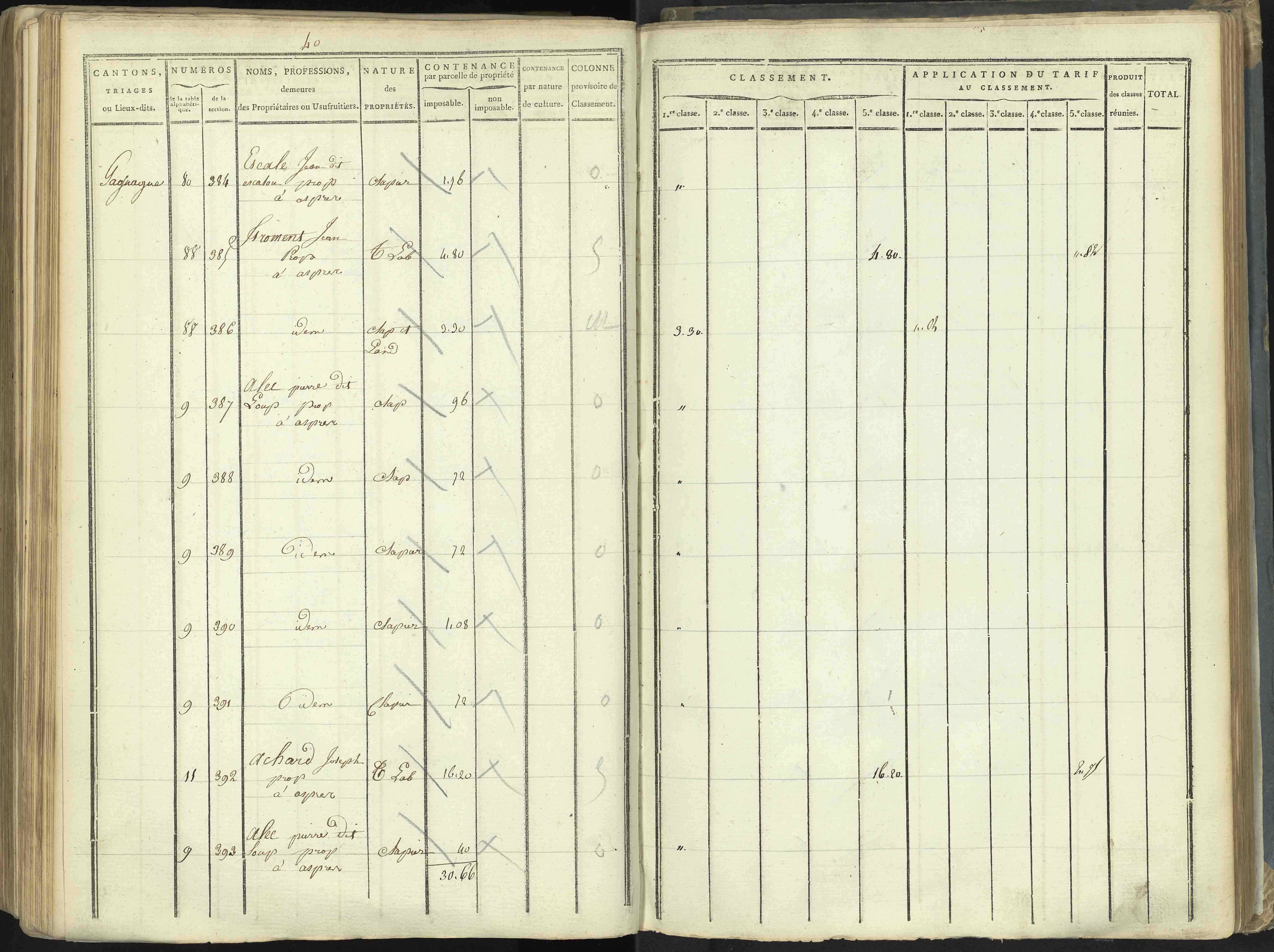 Aspres-lès-Corps - 3 P 176/5 - 3 P 176/5 - Section E