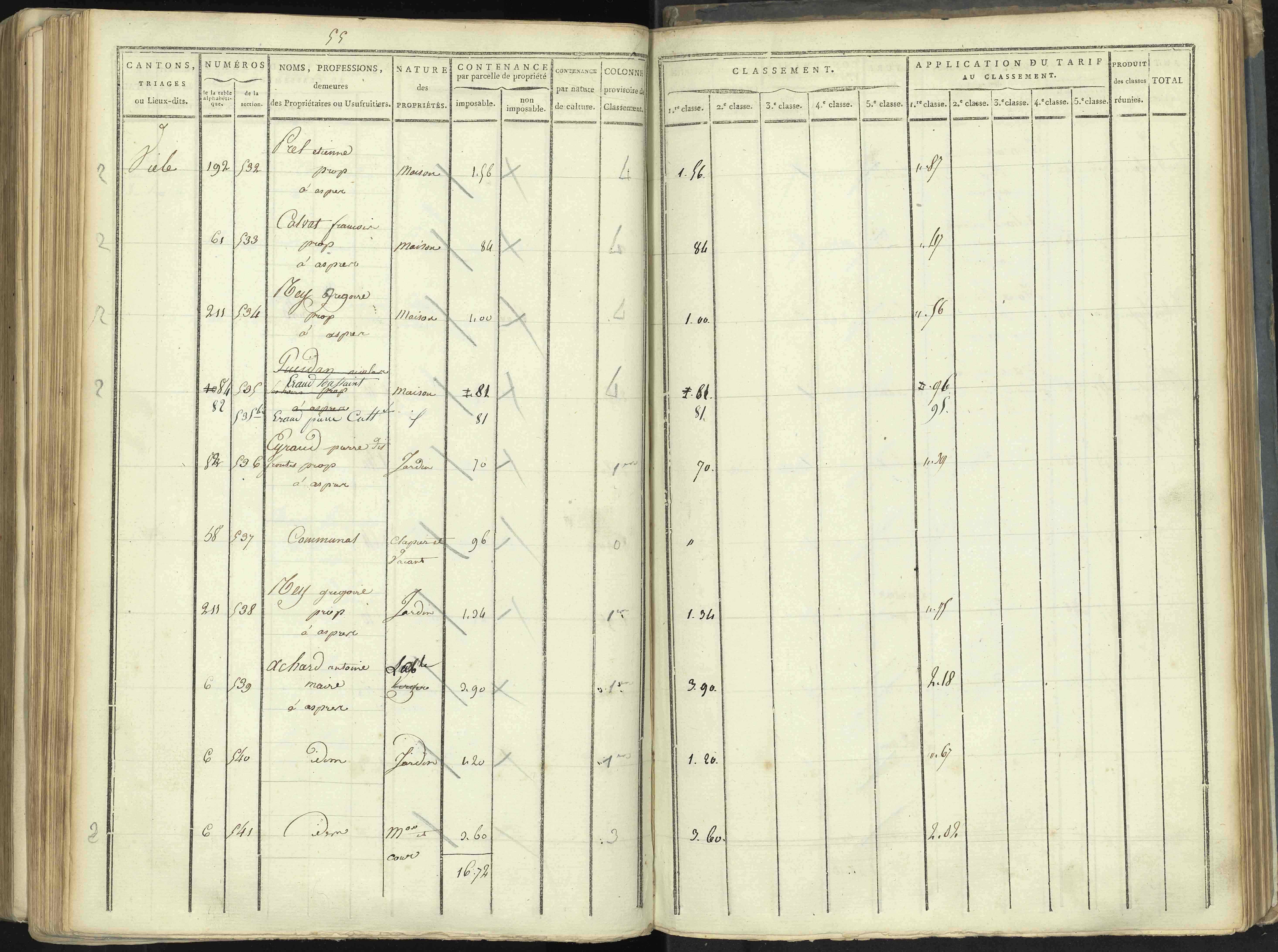 Aspres-lès-Corps - 3 P 176/5 - 3 P 176/5 - Section E