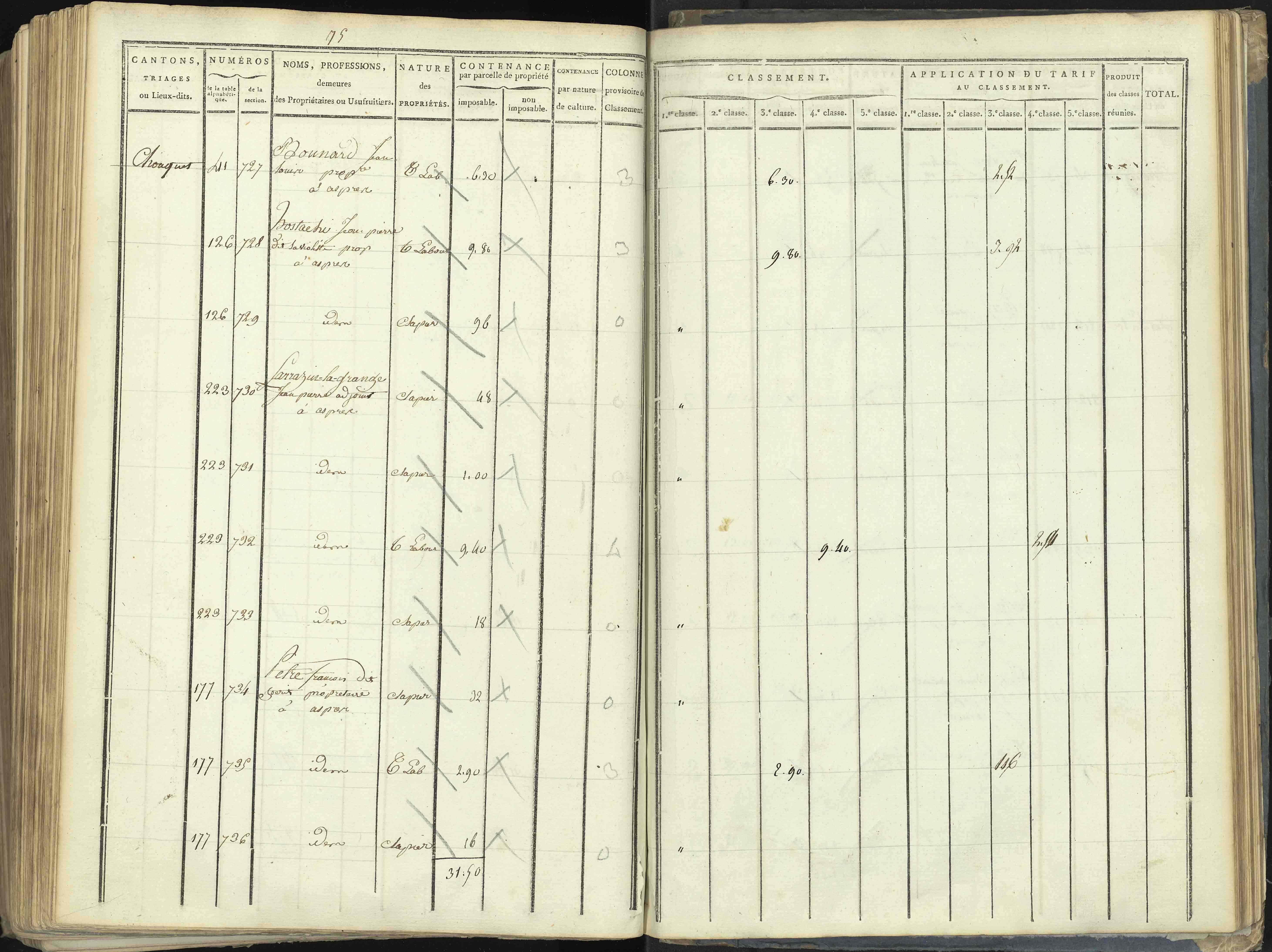 Aspres-lès-Corps - 3 P 176/5 - 3 P 176/5 - Section E