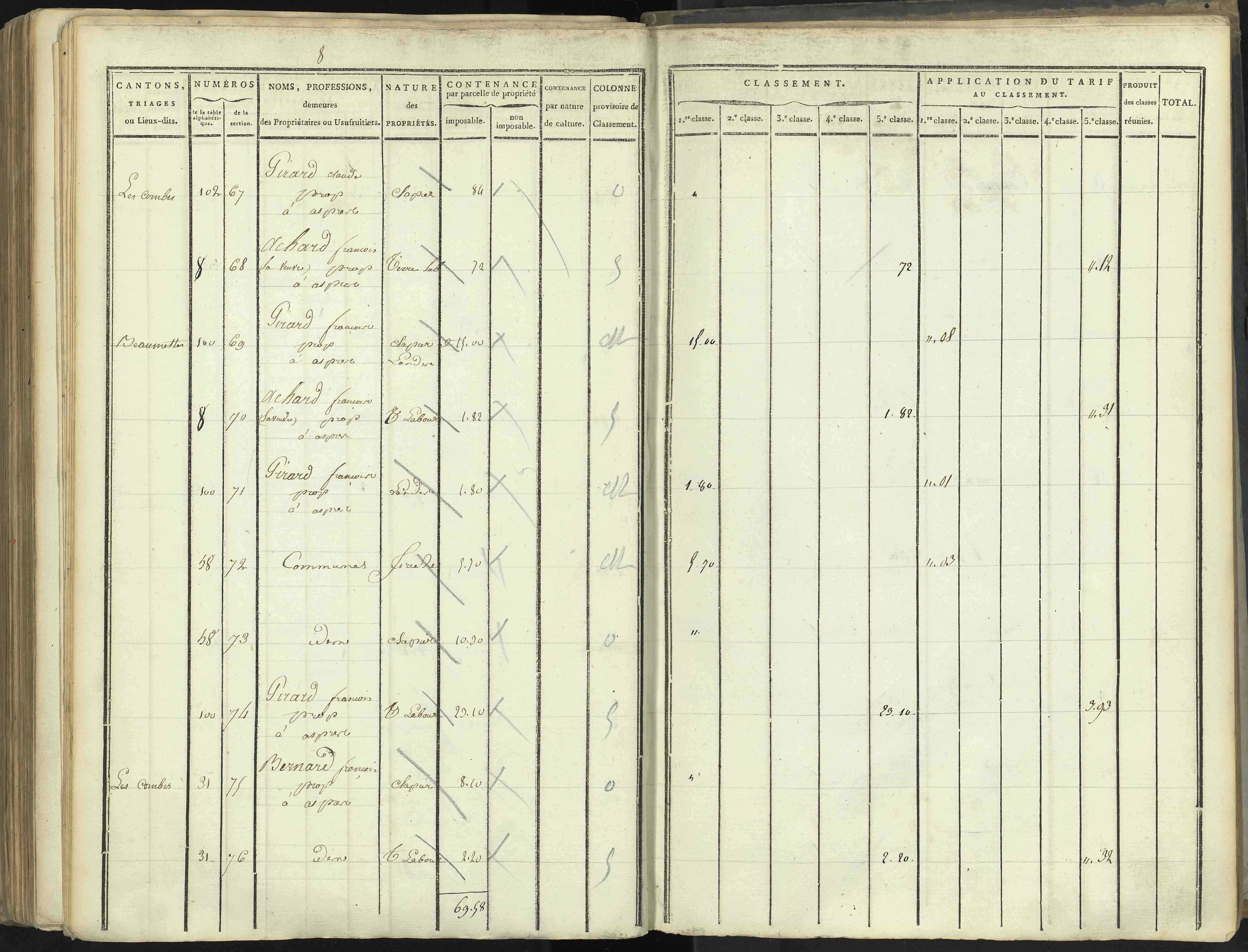 Aspres-lès-Corps - 3 P 176/5 - 3 P 176/5 - Section E