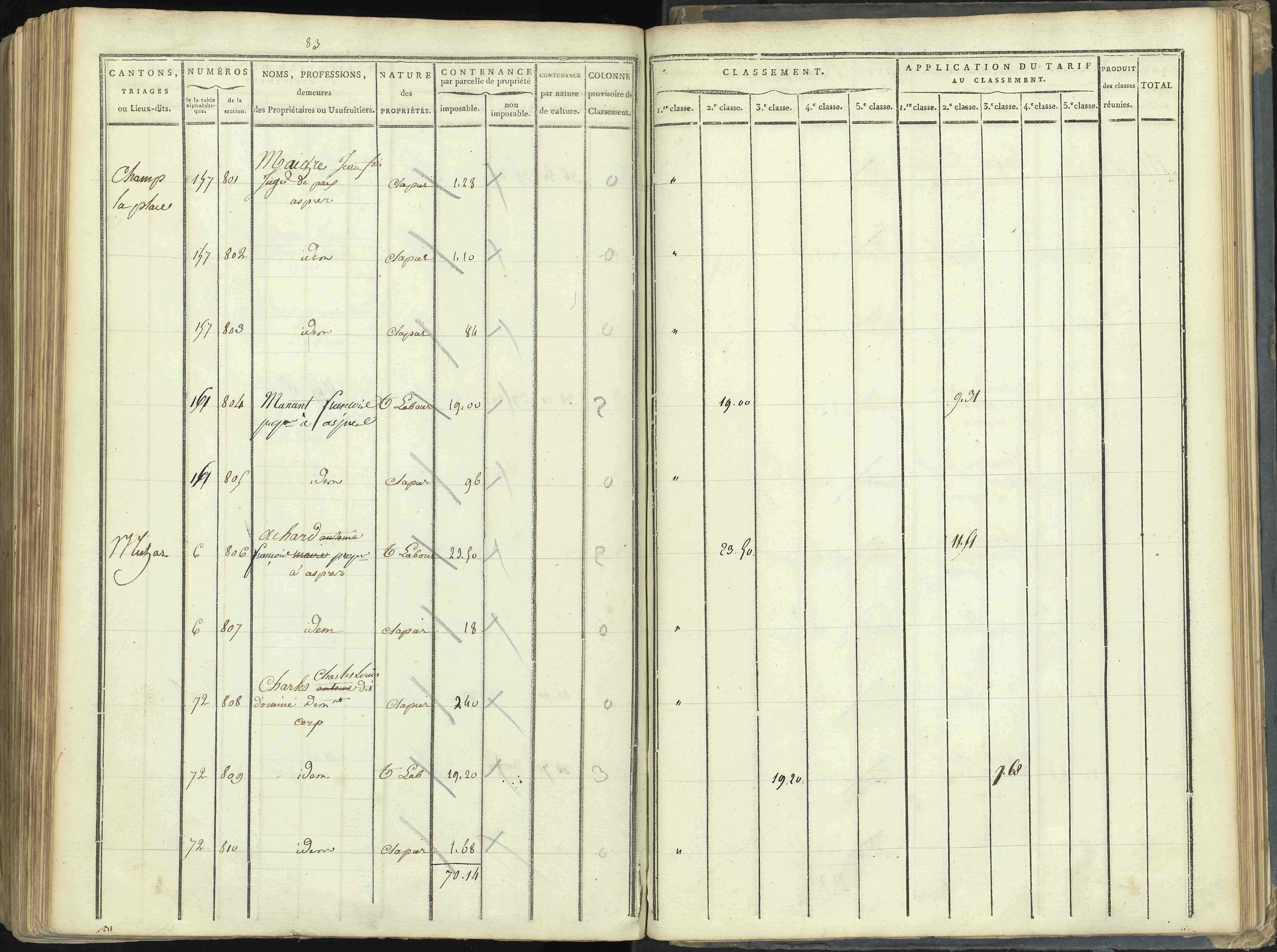 Aspres-lès-Corps - 3 P 176/5 - 3 P 176/5 - Section E