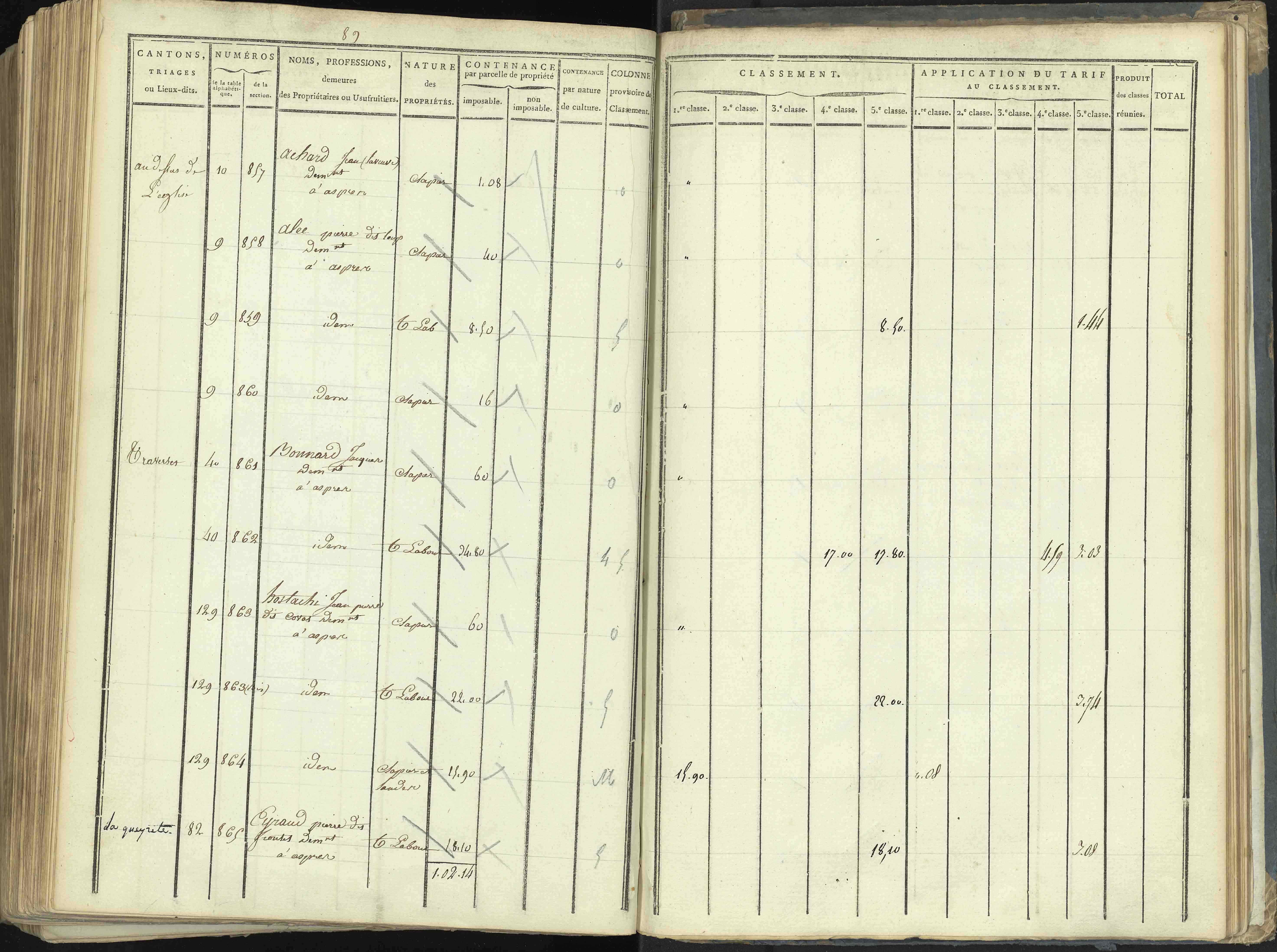 Aspres-lès-Corps - 3 P 176/5 - 3 P 176/5 - Section E