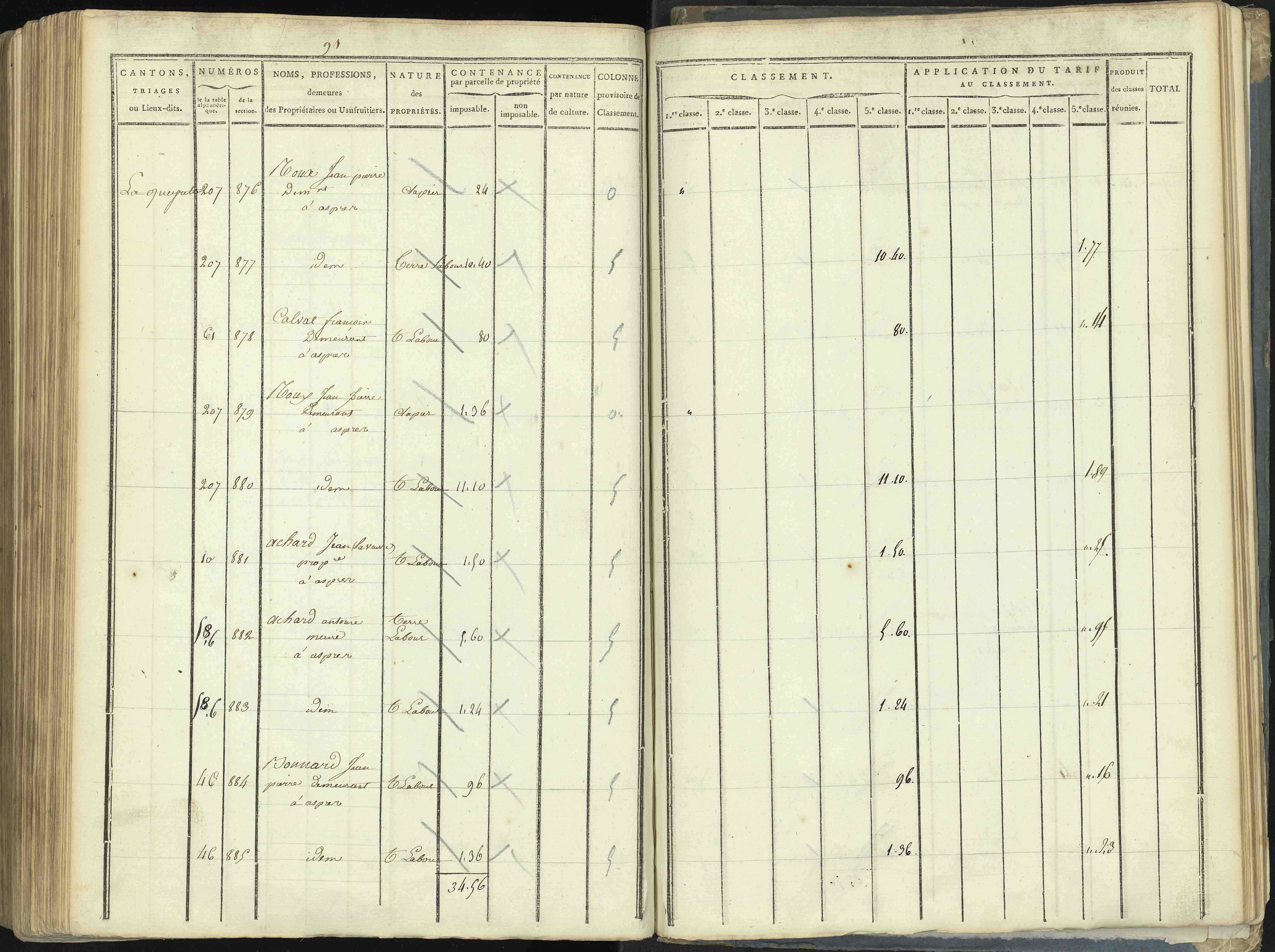 Aspres-lès-Corps - 3 P 176/5 - 3 P 176/5 - Section E