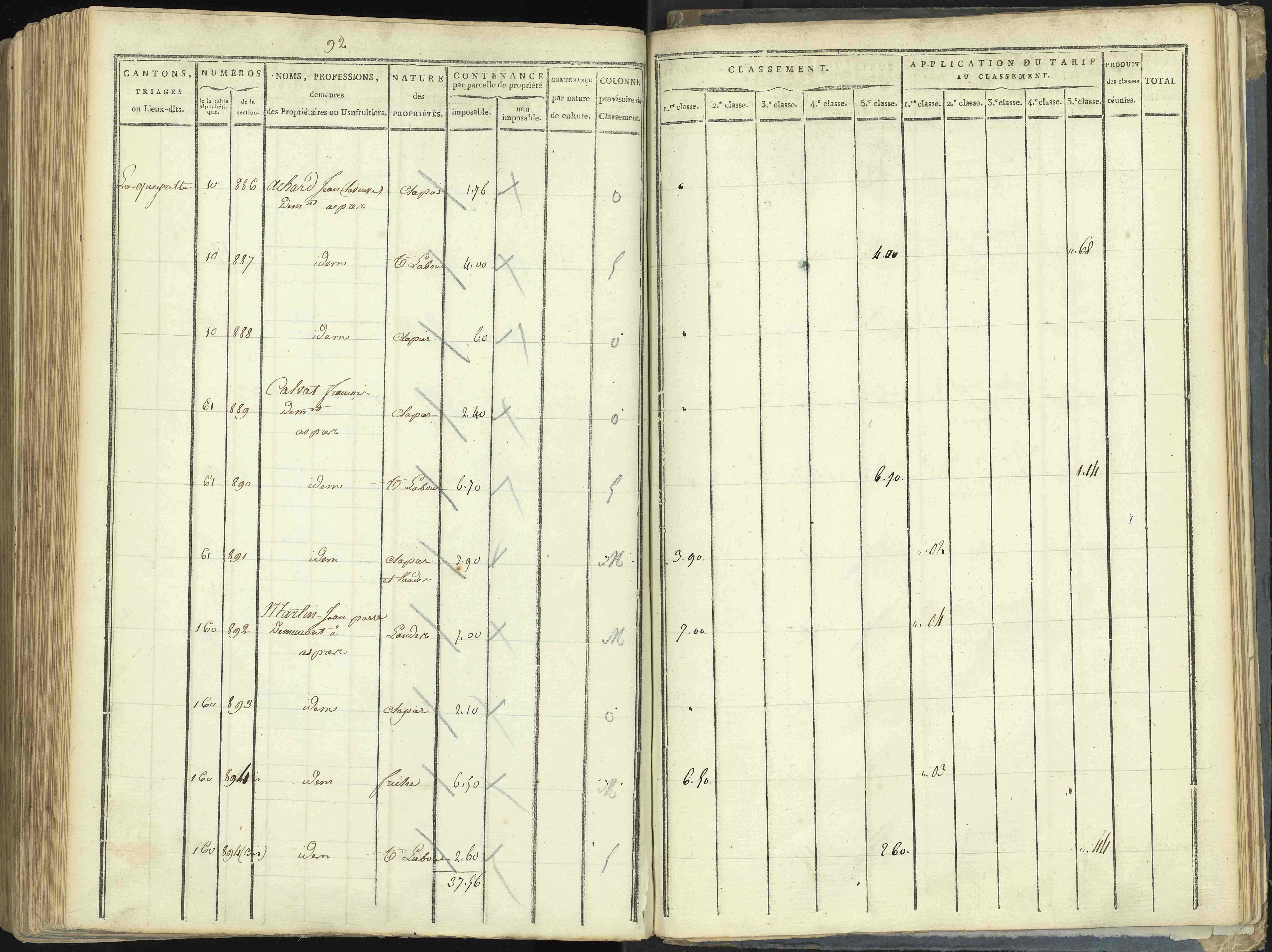 Aspres-lès-Corps - 3 P 176/5 - 3 P 176/5 - Section E
