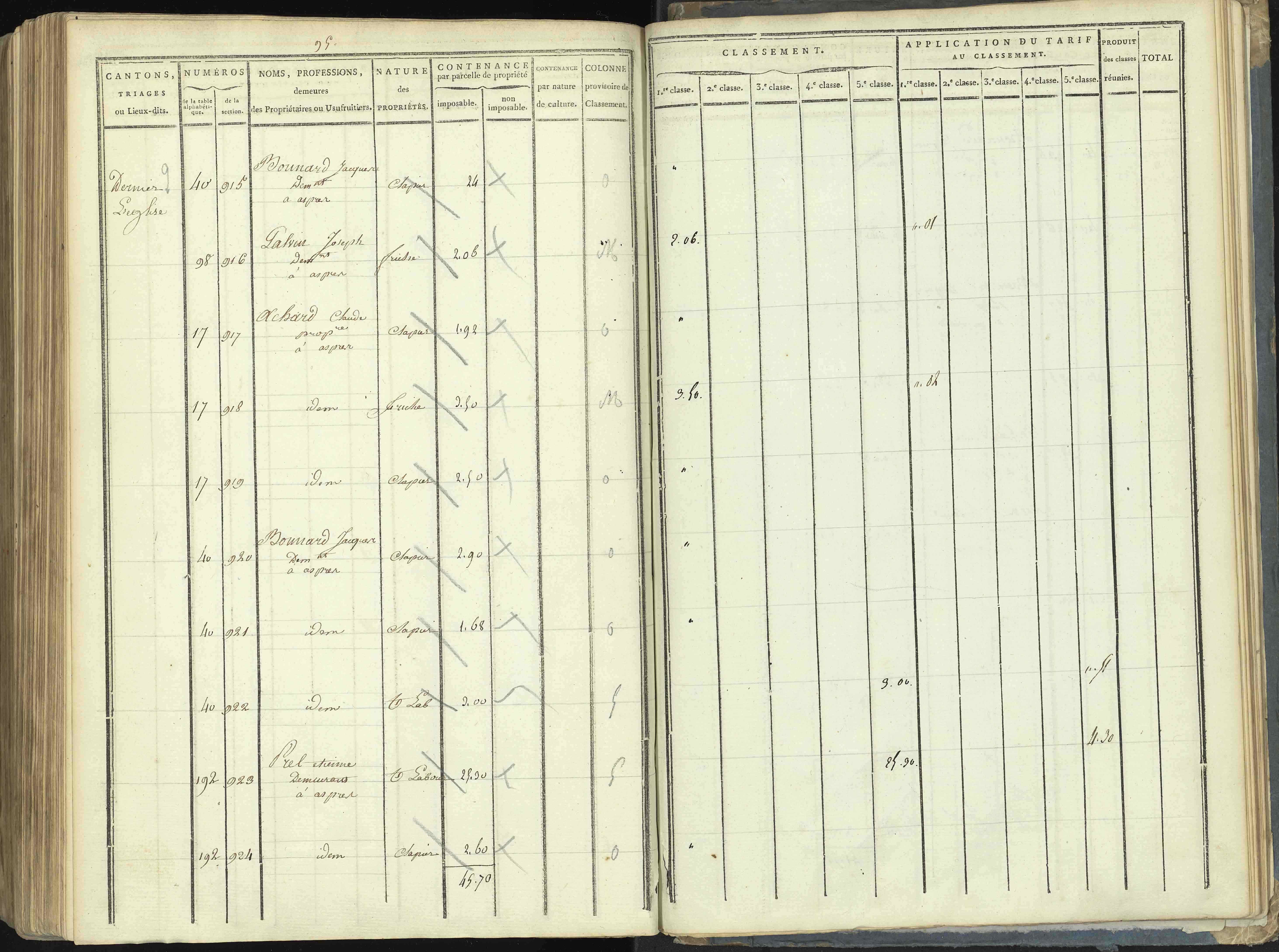 Aspres-lès-Corps - 3 P 176/5 - 3 P 176/5 - Section E