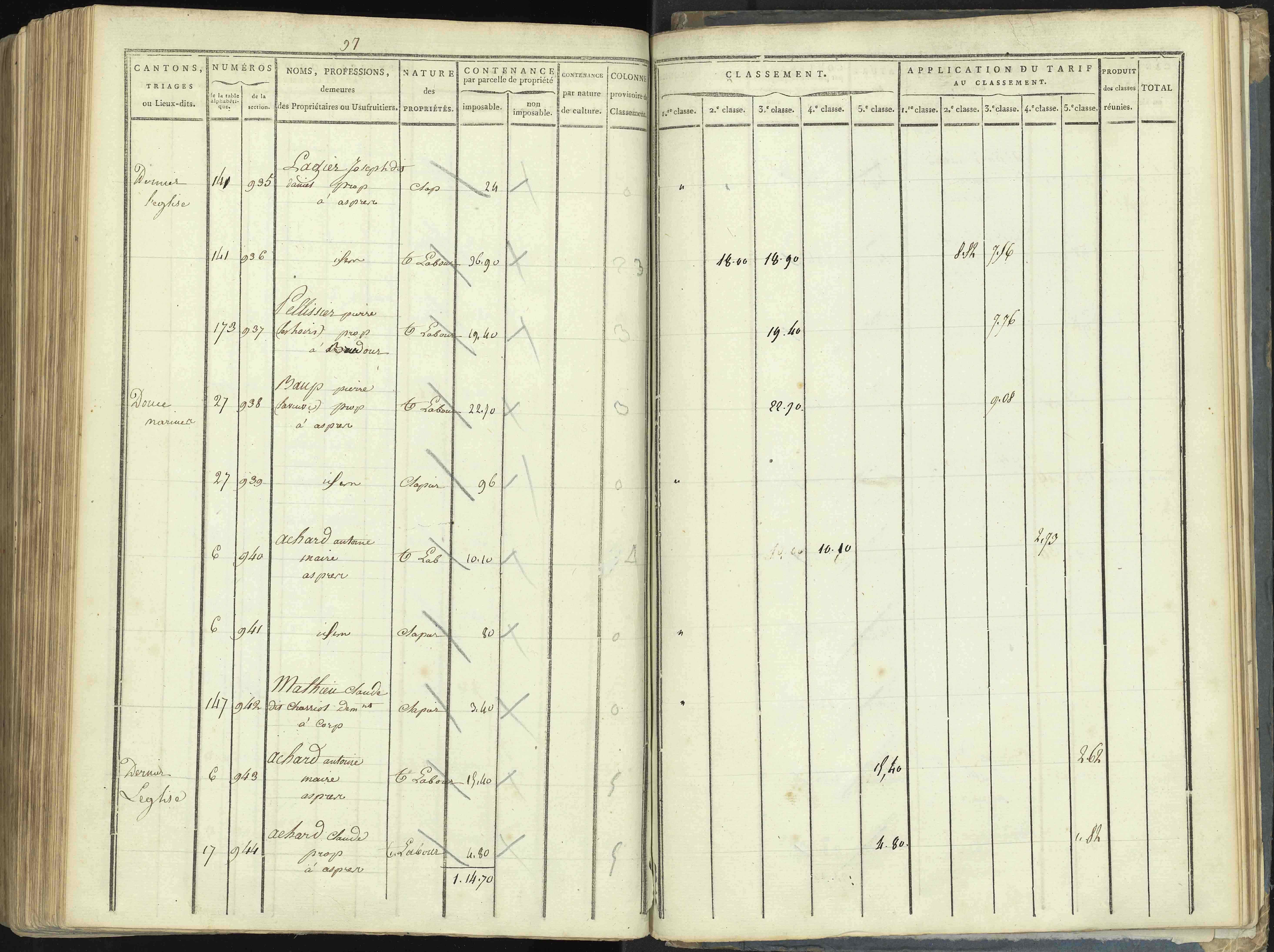 Aspres-lès-Corps - 3 P 176/5 - 3 P 176/5 - Section E
