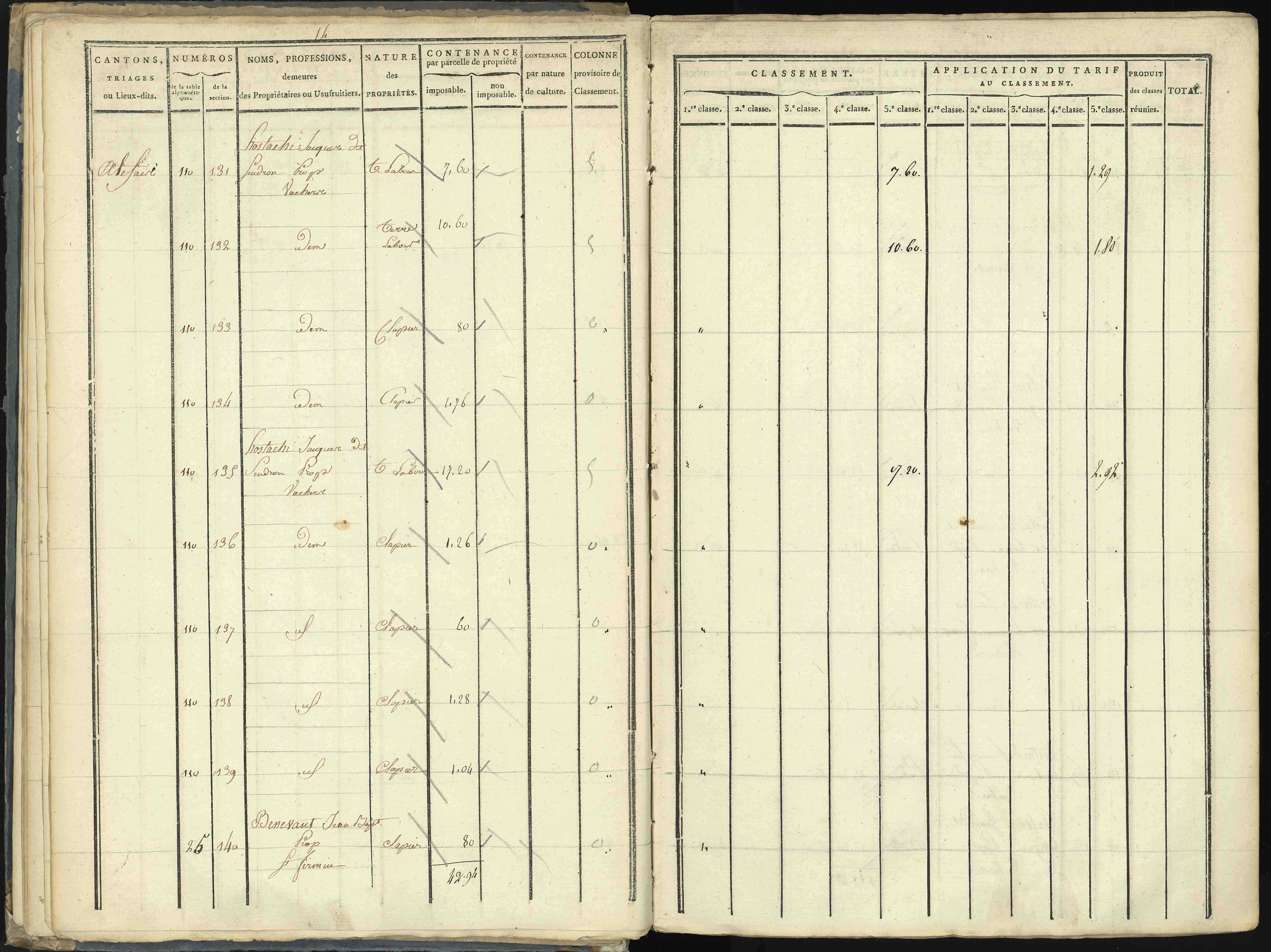 Aspres-lès-Corps - 3 P 176/1 - 3 P 176/1 - Section A