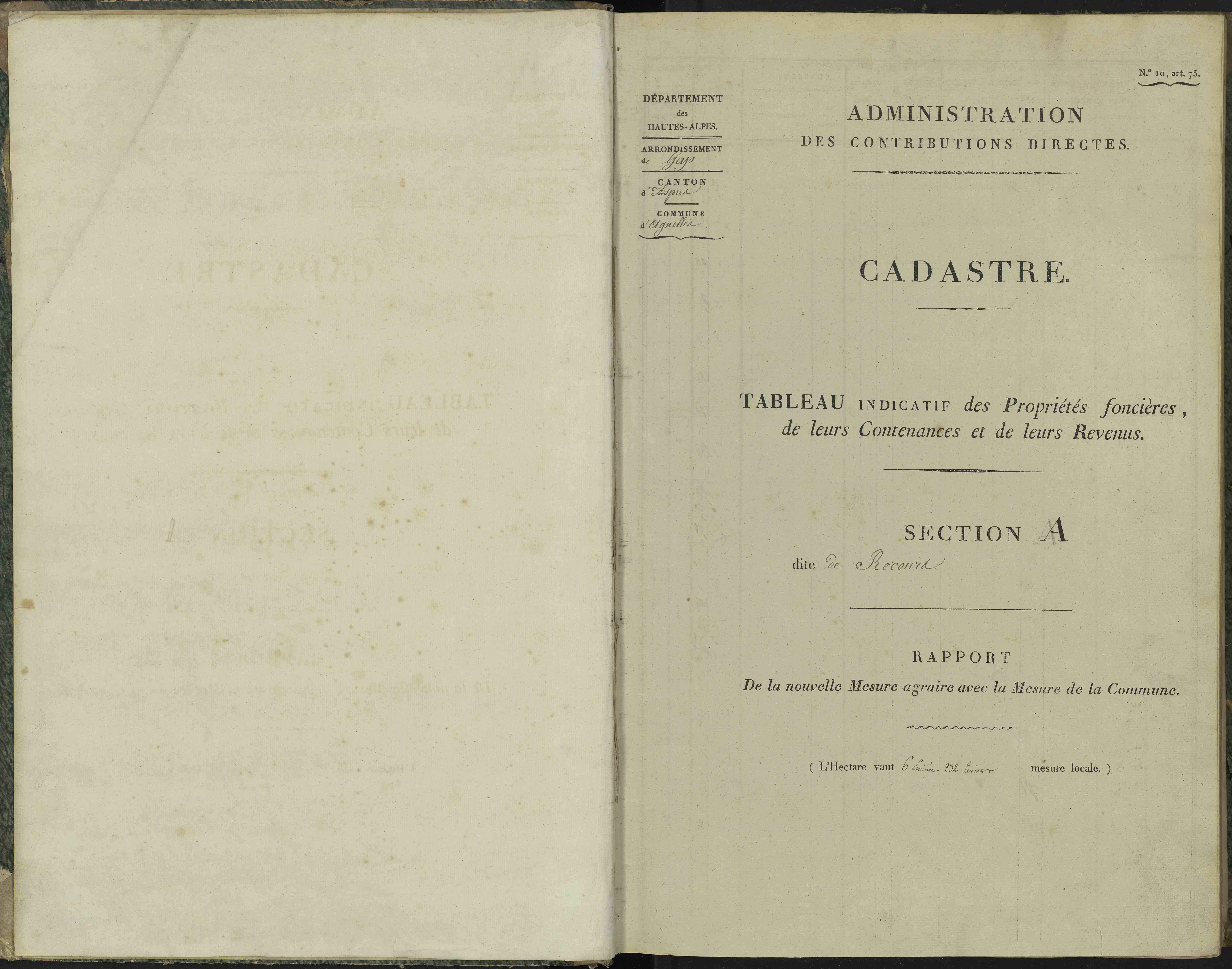 Aspres-sur-Buëch - 3 P 102/1 - 3 P 102/1 - Section A 