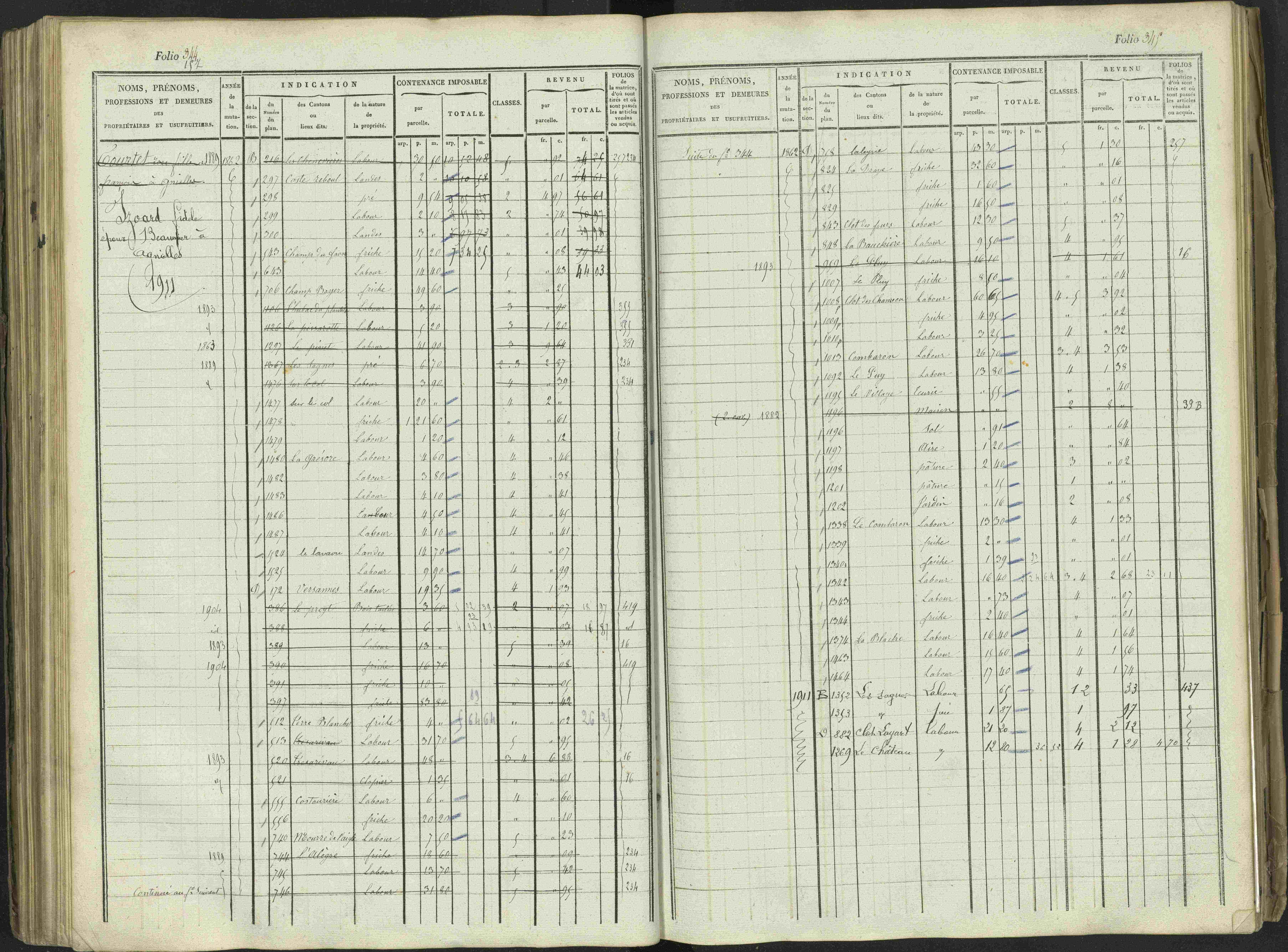 Aspres-sur-Buëch - 3 P 103/1 - 3 P 103/1 - Matrice. 