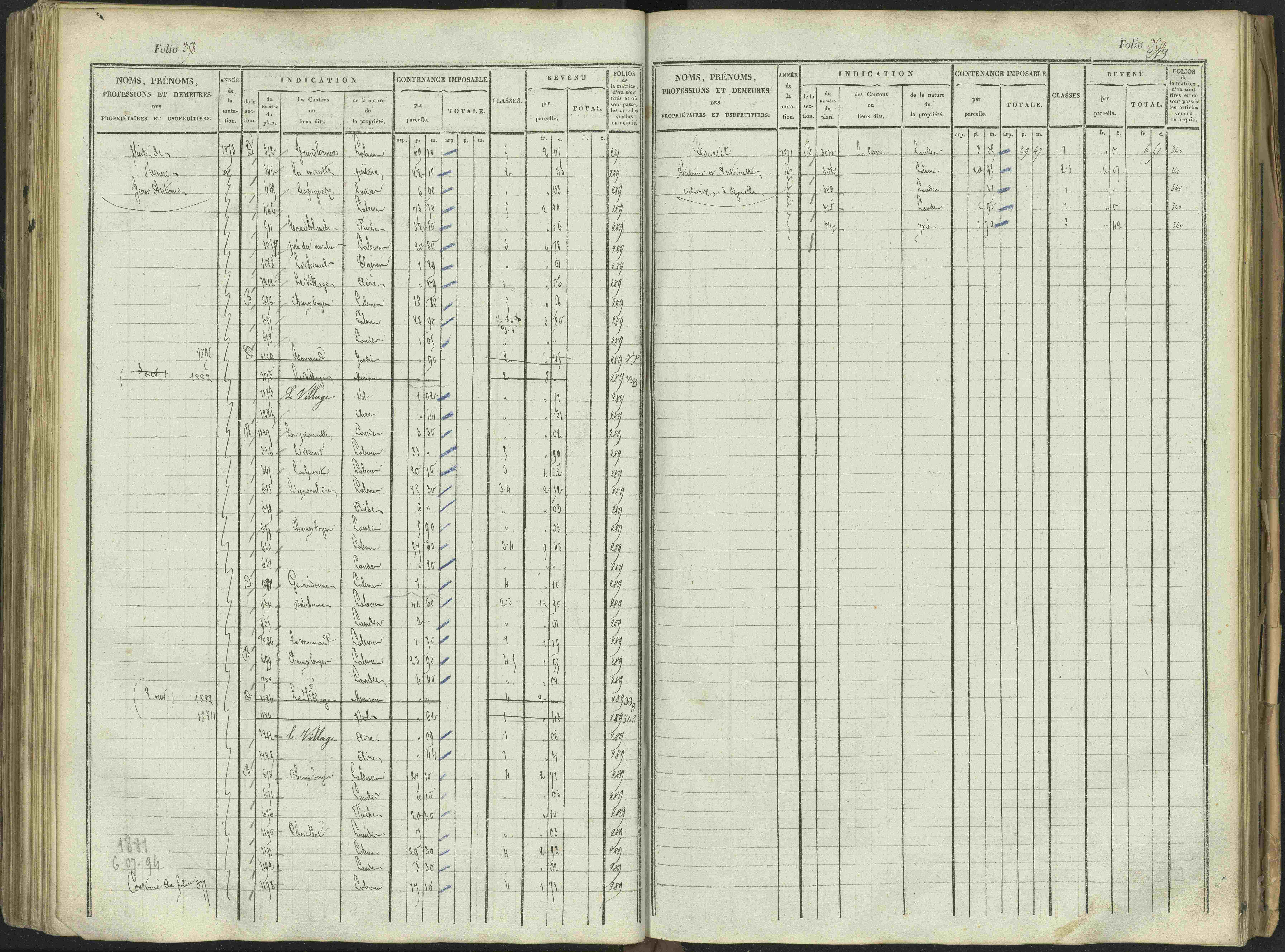 Aspres-sur-Buëch - 3 P 103/1 - 3 P 103/1 - Matrice. 