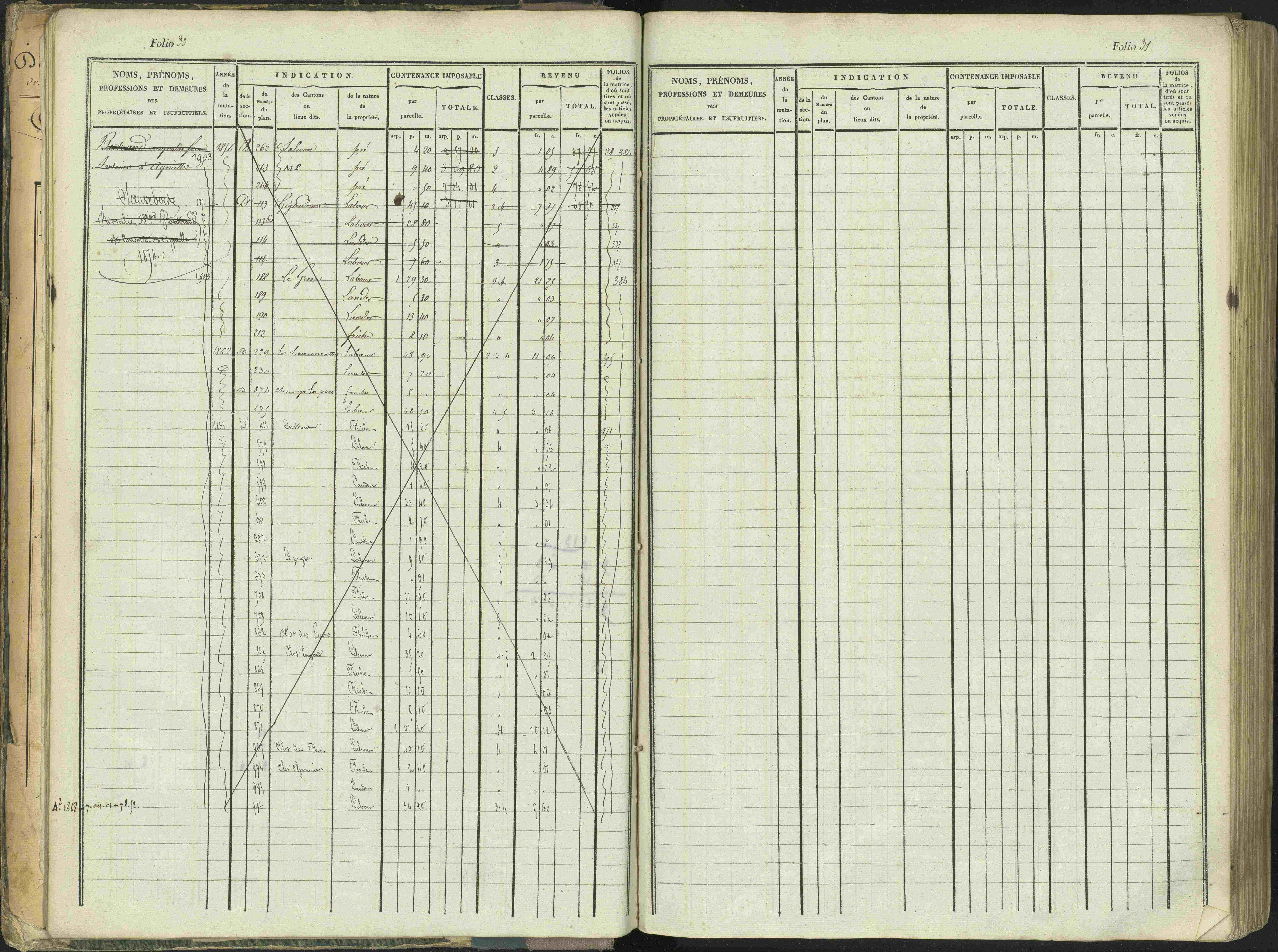Aspres-sur-Buëch - 3 P 103/1 - 3 P 103/1 - Matrice. 