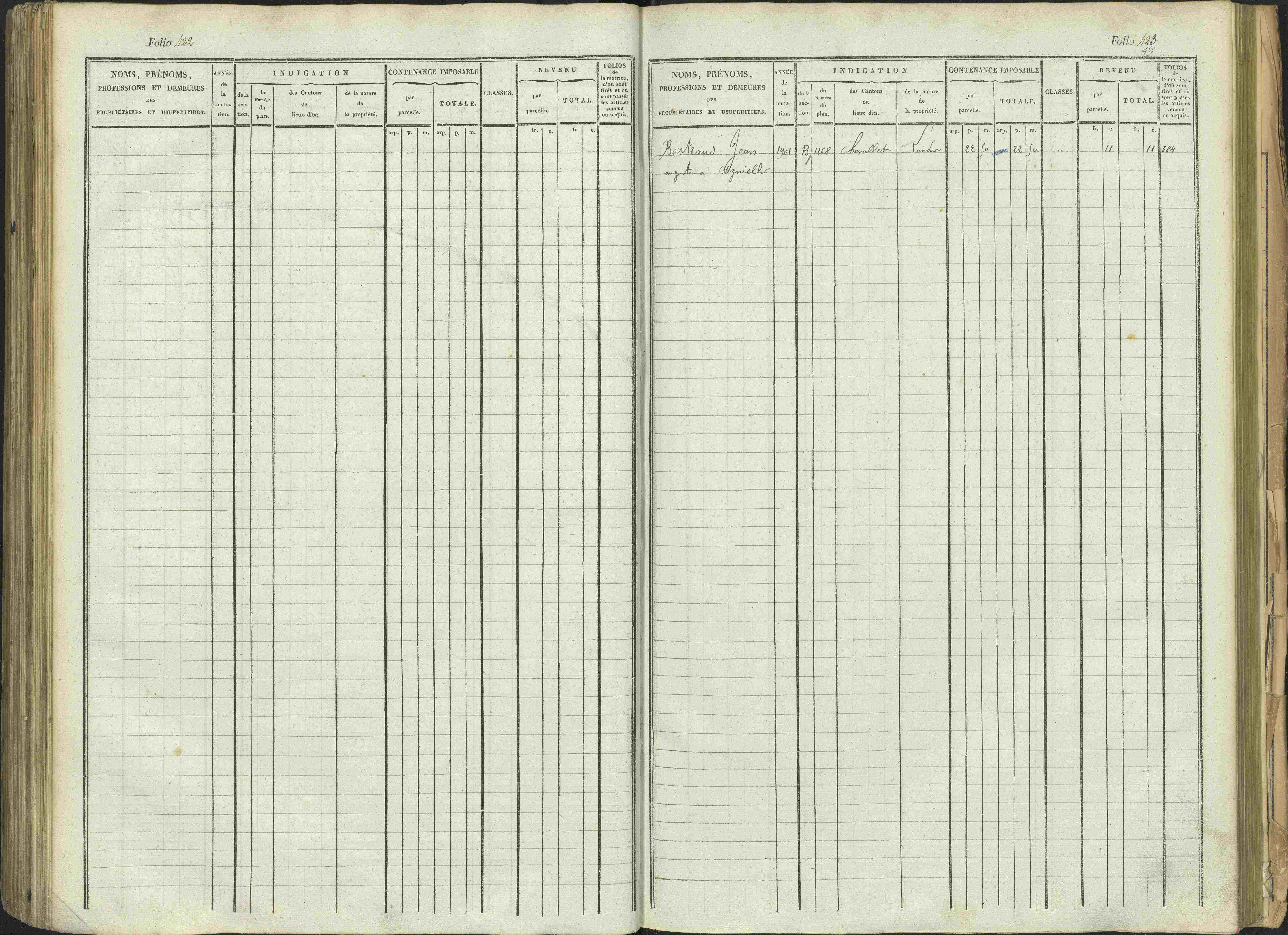 Aspres-sur-Buëch - 3 P 103/1 - 3 P 103/1 - Matrice. 