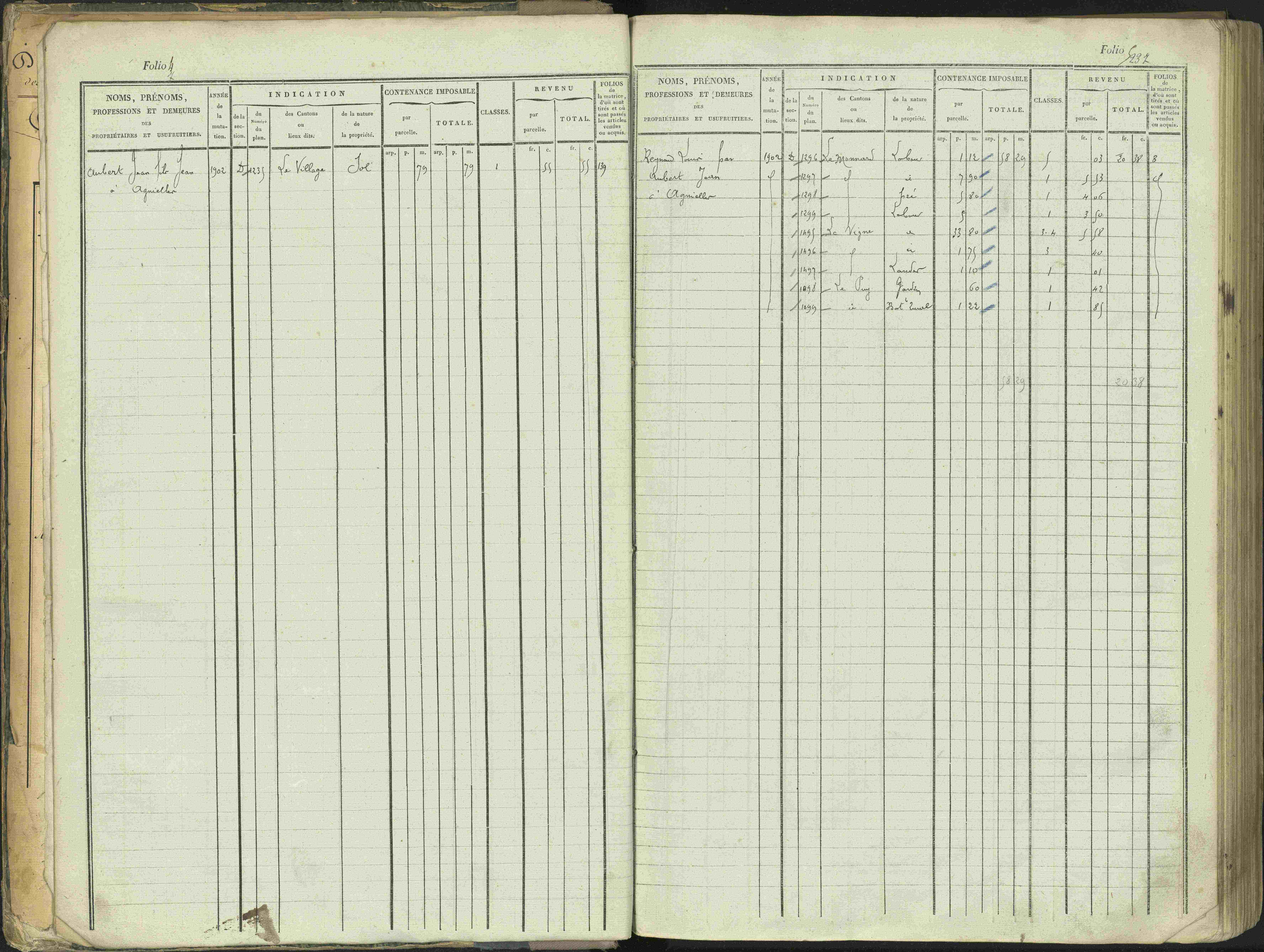 Aspres-sur-Buëch - 3 P 103/1 - 3 P 103/1 - Matrice. 